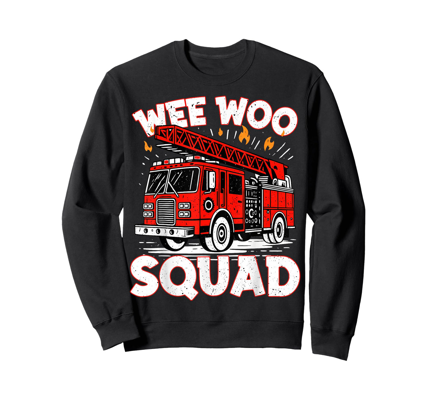 Wee Woo Squad Funny Firefighter Fire Truck Fireman Men Women T-Shirt
