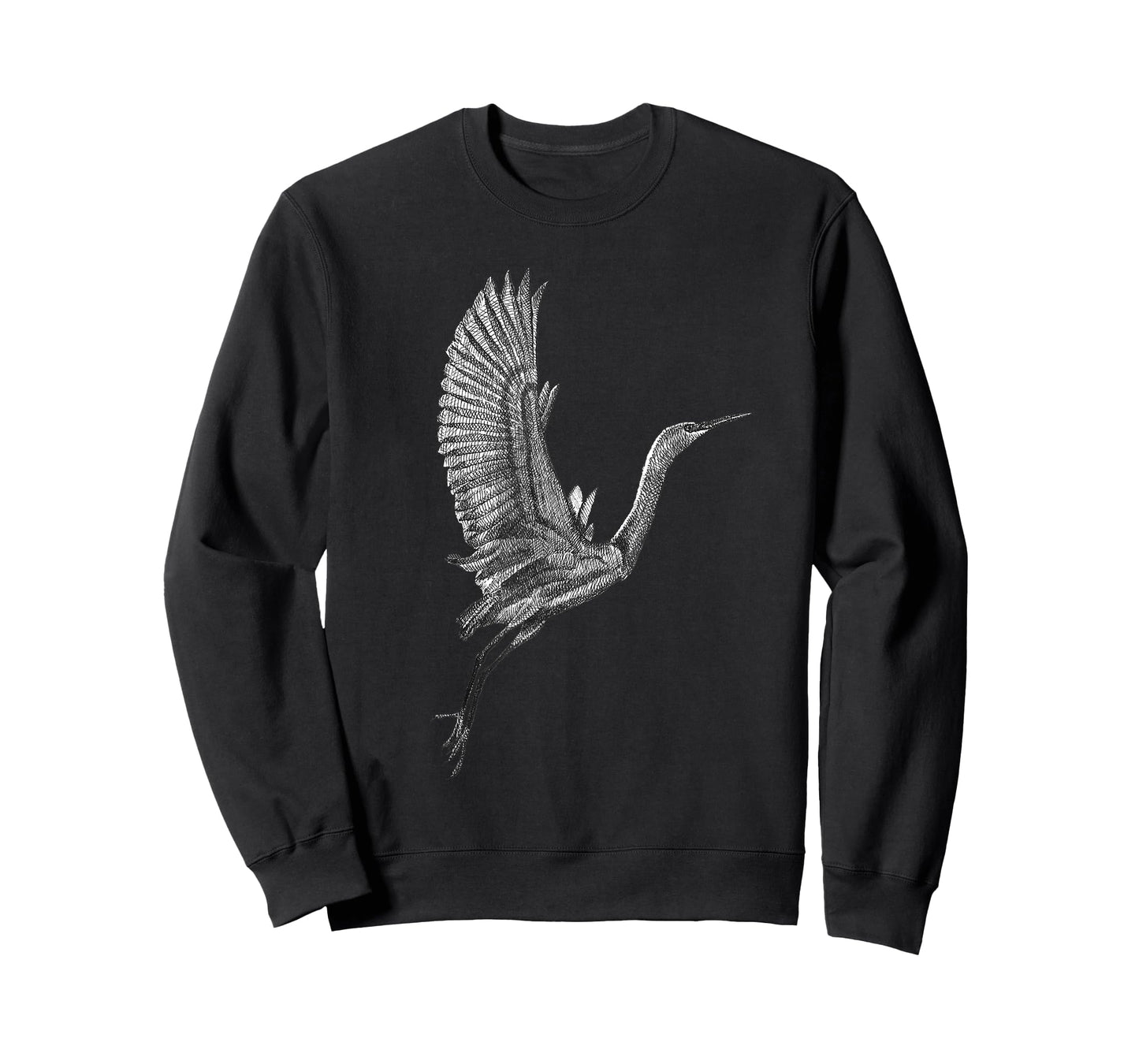 Tai Chi White Flying Crane Qi Gong Illustration T-Shirt