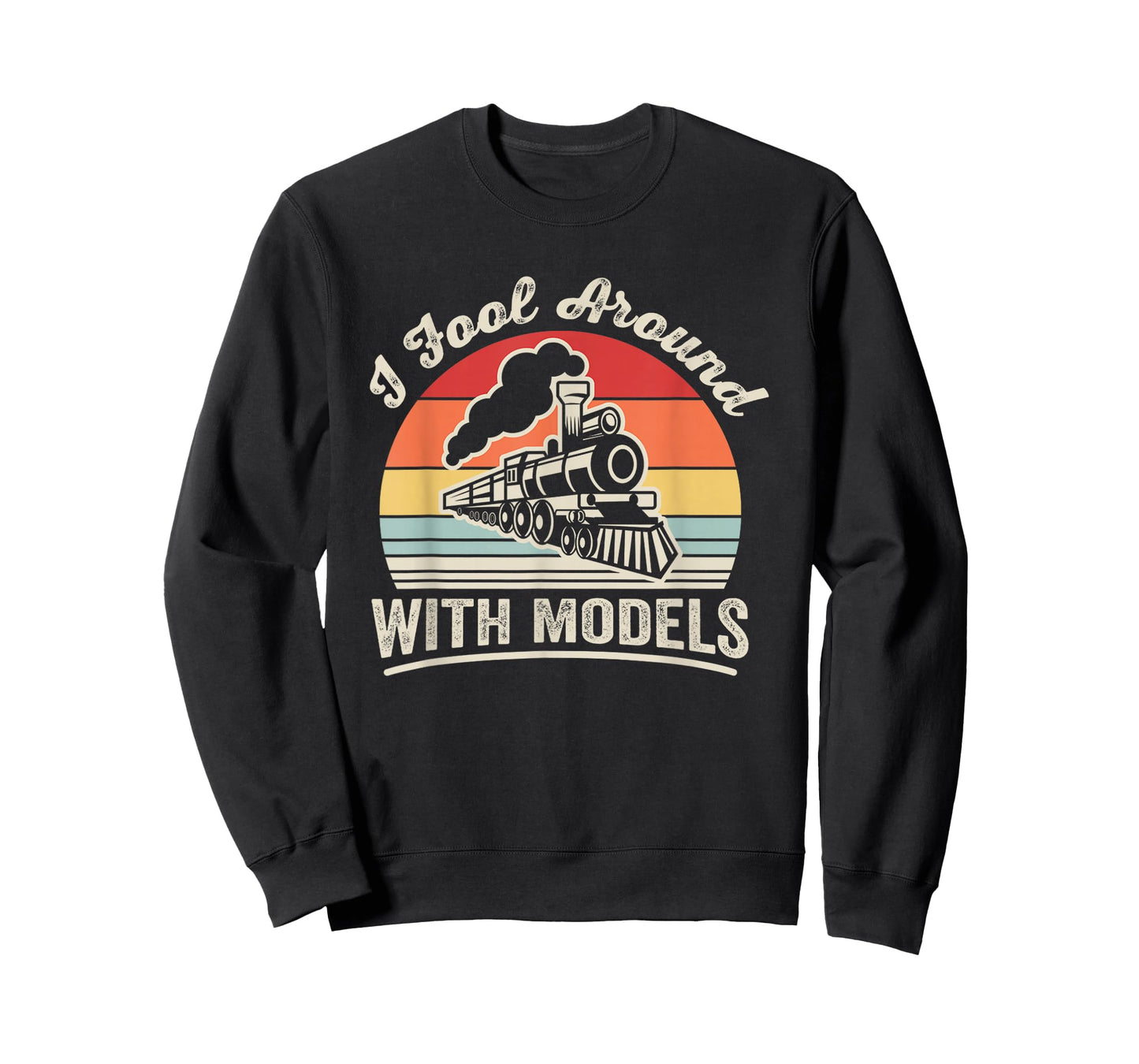I Fool Around with Models Vintage Train Lovers T-Shirt