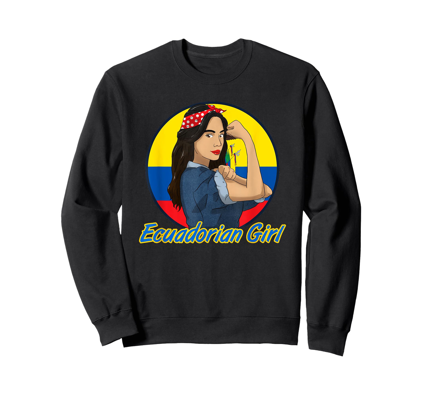 Ecuador Proud Ecuadorian Flag Hispanic Girl Woman T-Shirt