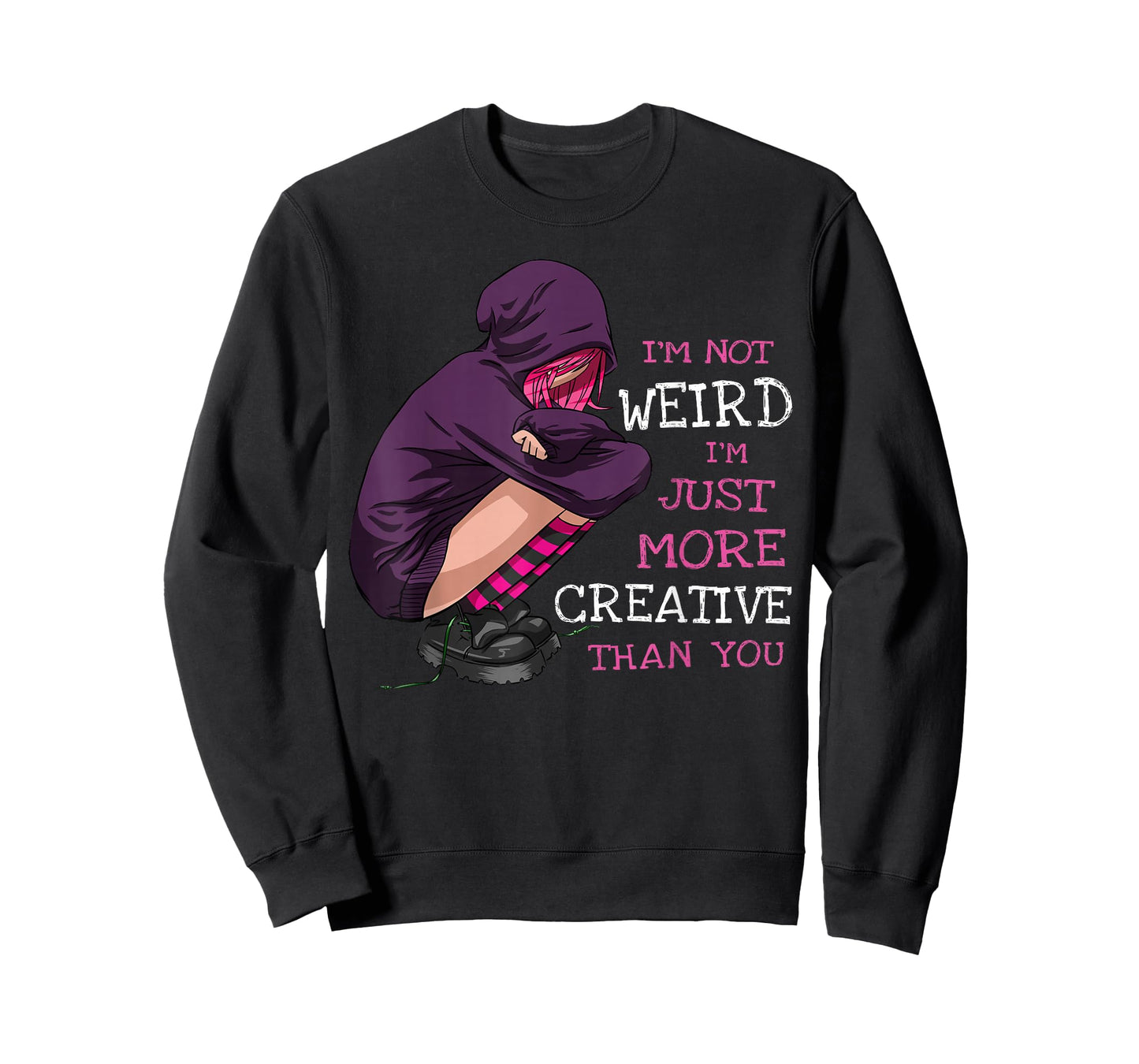 Anime Girl Anime Clothing Kawaii Pastel Goth Girl Not Weird T-Shirt