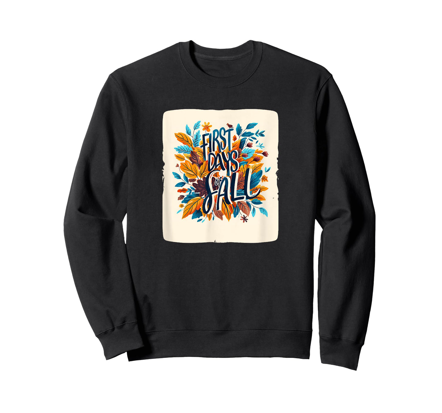 First Days of Fall for a Cozy Season with Falling red Leaves T-Shirt