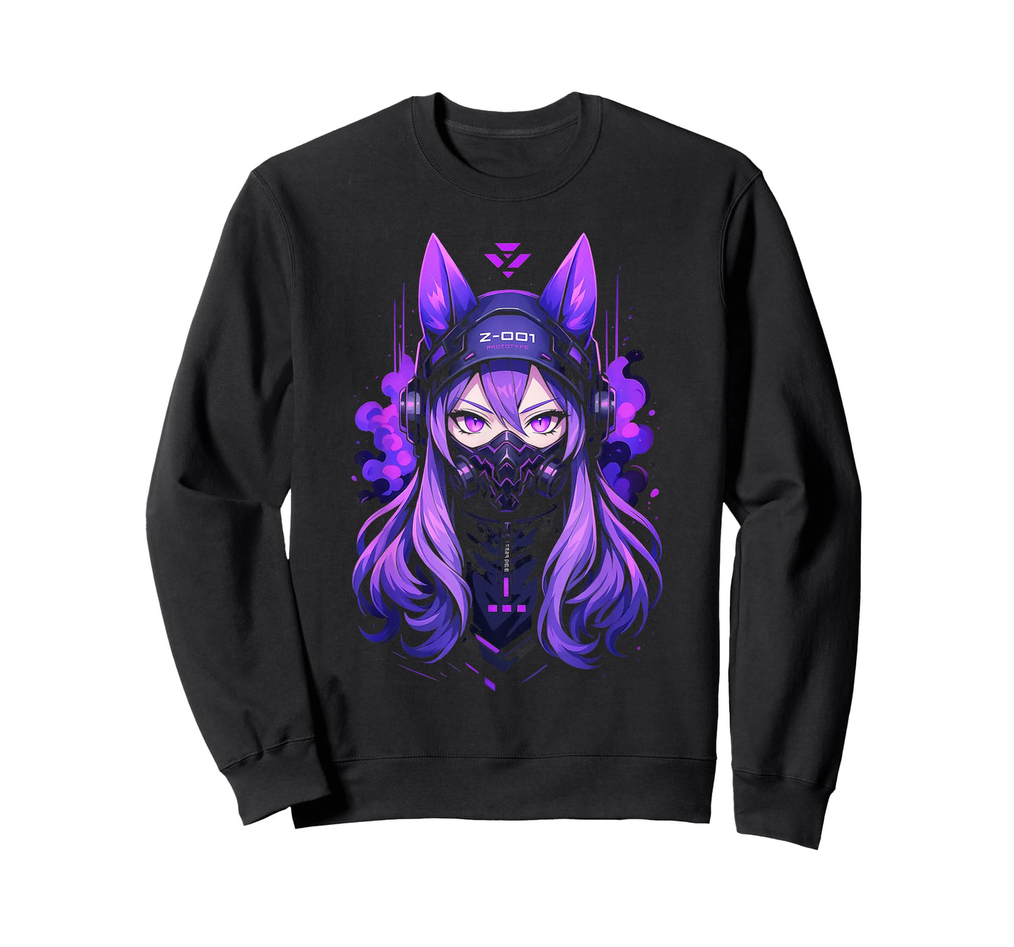 Anime Manga Cyberpunk Aesthetic Techwear Harajuku Kitsune T-Shirt