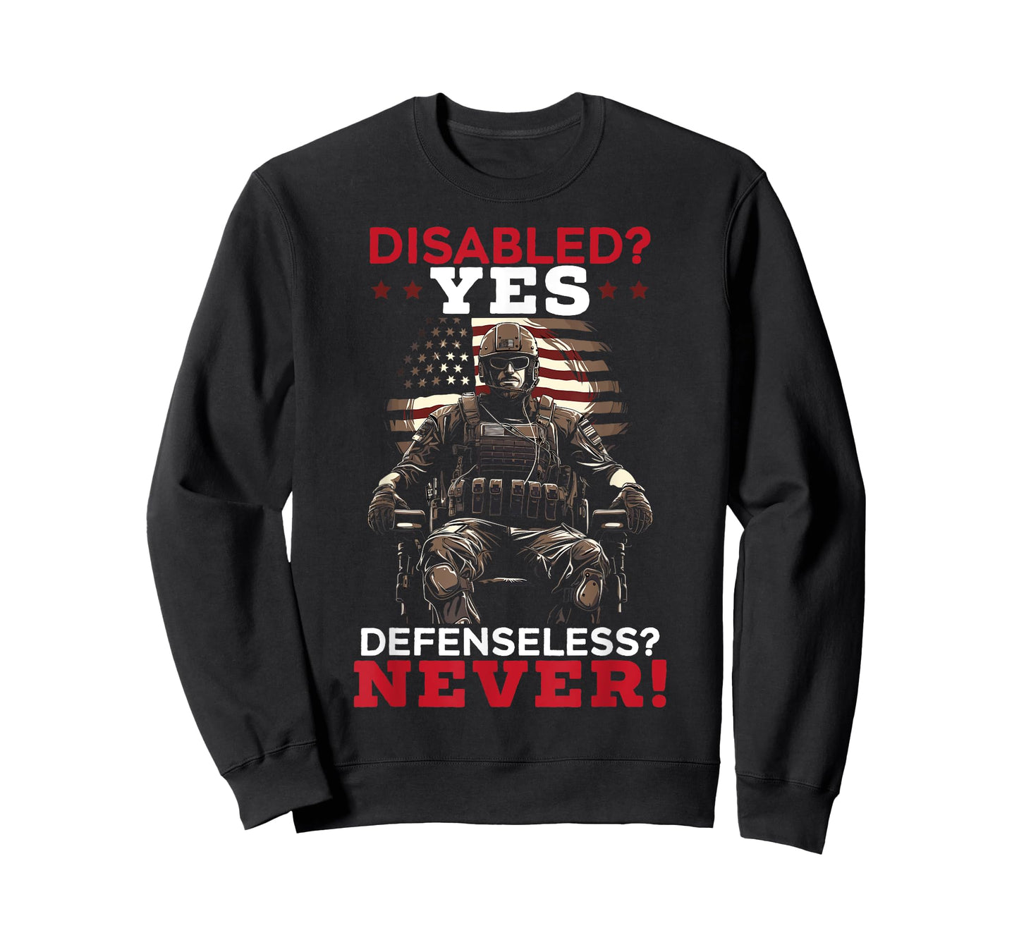 Disabled Veteran Armed Forces Military Soldier Army USA T-Shirt
