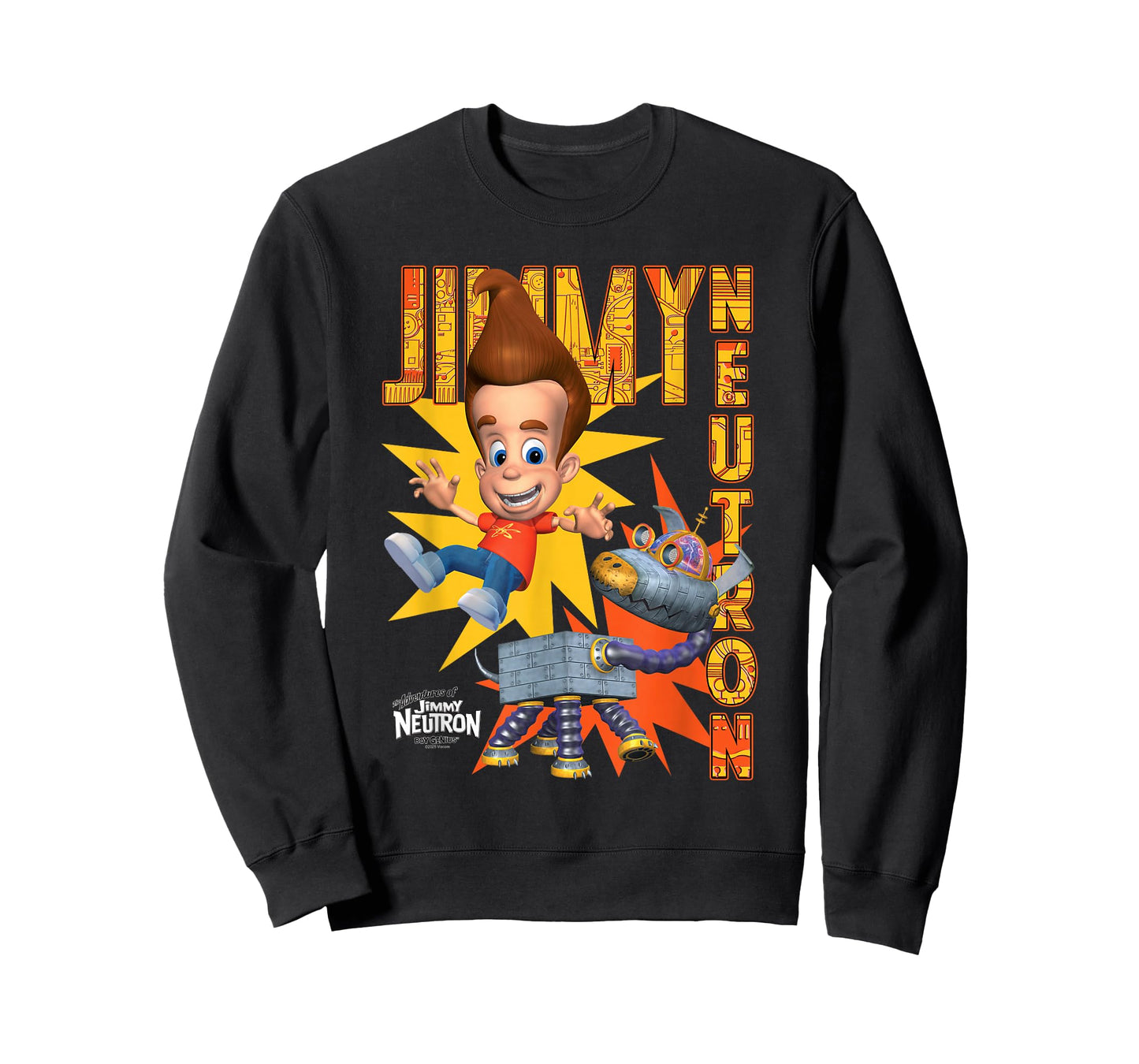 Jimmy Neutron Jimmy and Goddard Circuit Board Cartoon T-Shirt
