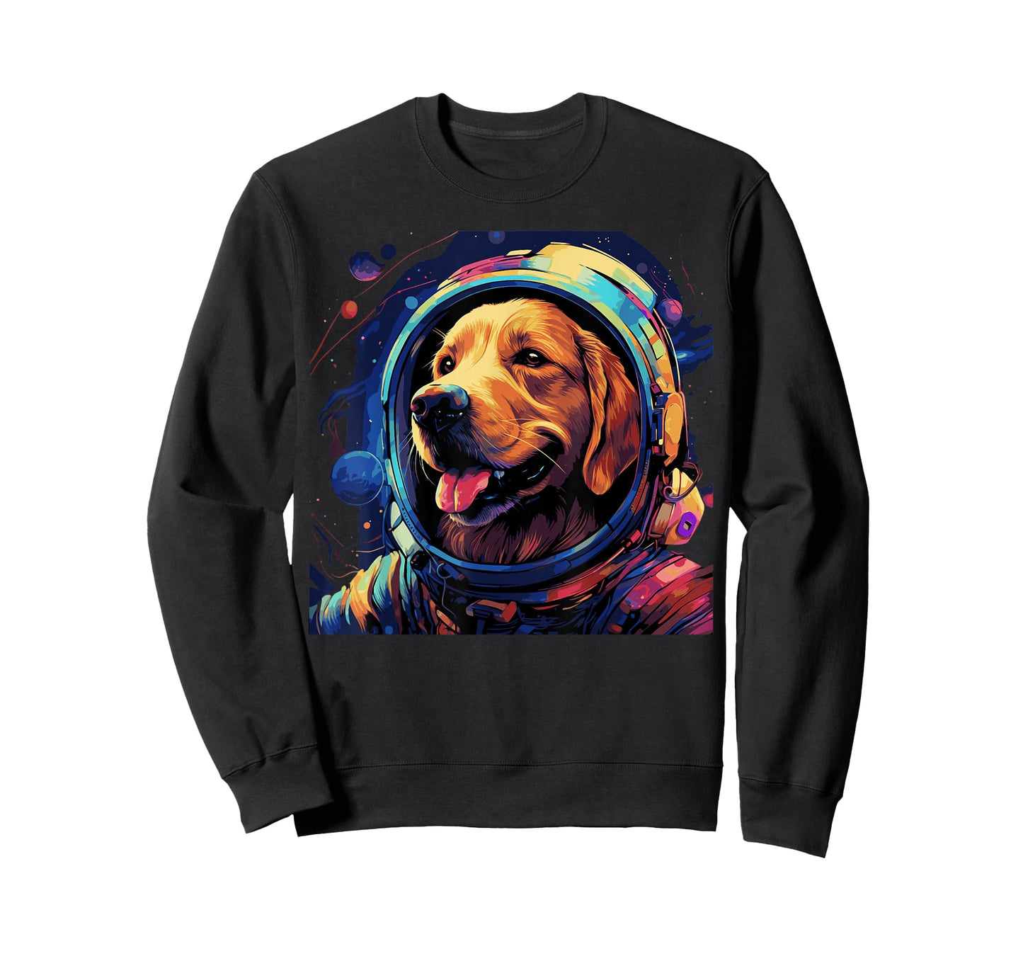 Golden Retriever T-Shirt Funny Golden Retriever Astronaut T-Shirt