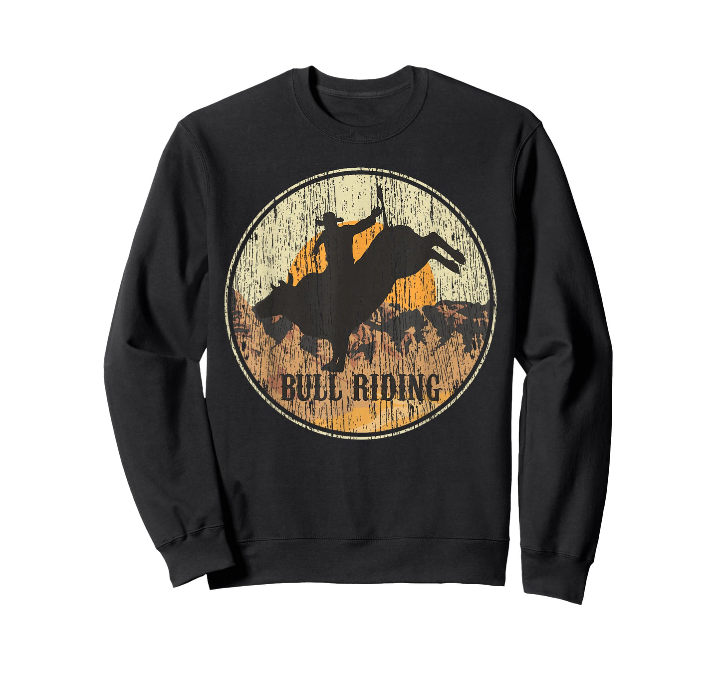 BullRiding Rodeo Western Country Gift Cowboy Vintage T-Shirt