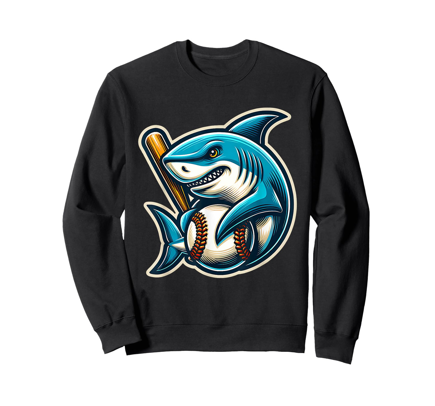 Baseball Shark Funny Player Sports Animal Design For All T-Shirt