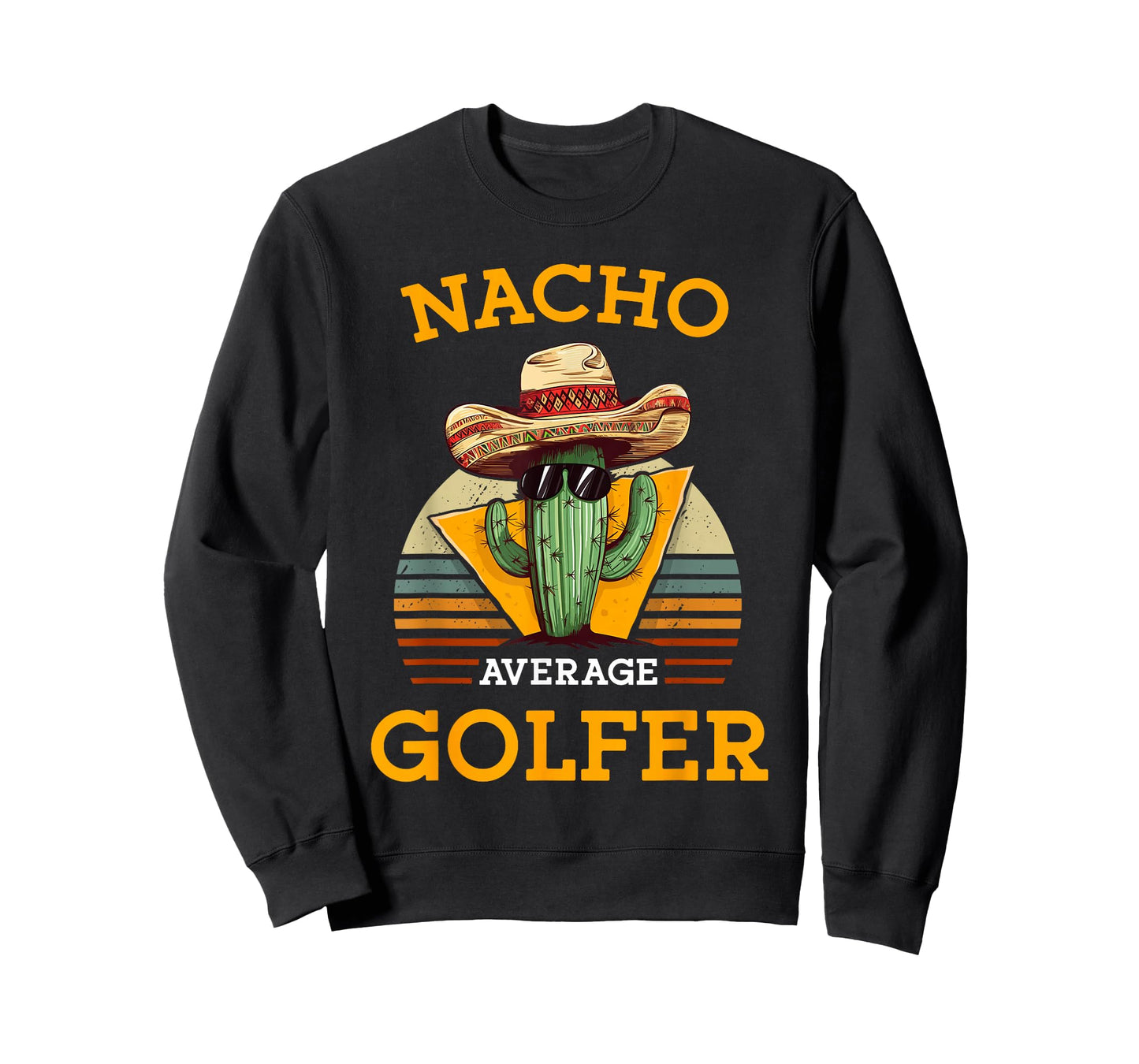 Nacho Average Golfer Funny Mexican Golf Player Cinco De Mayo T-Shirt