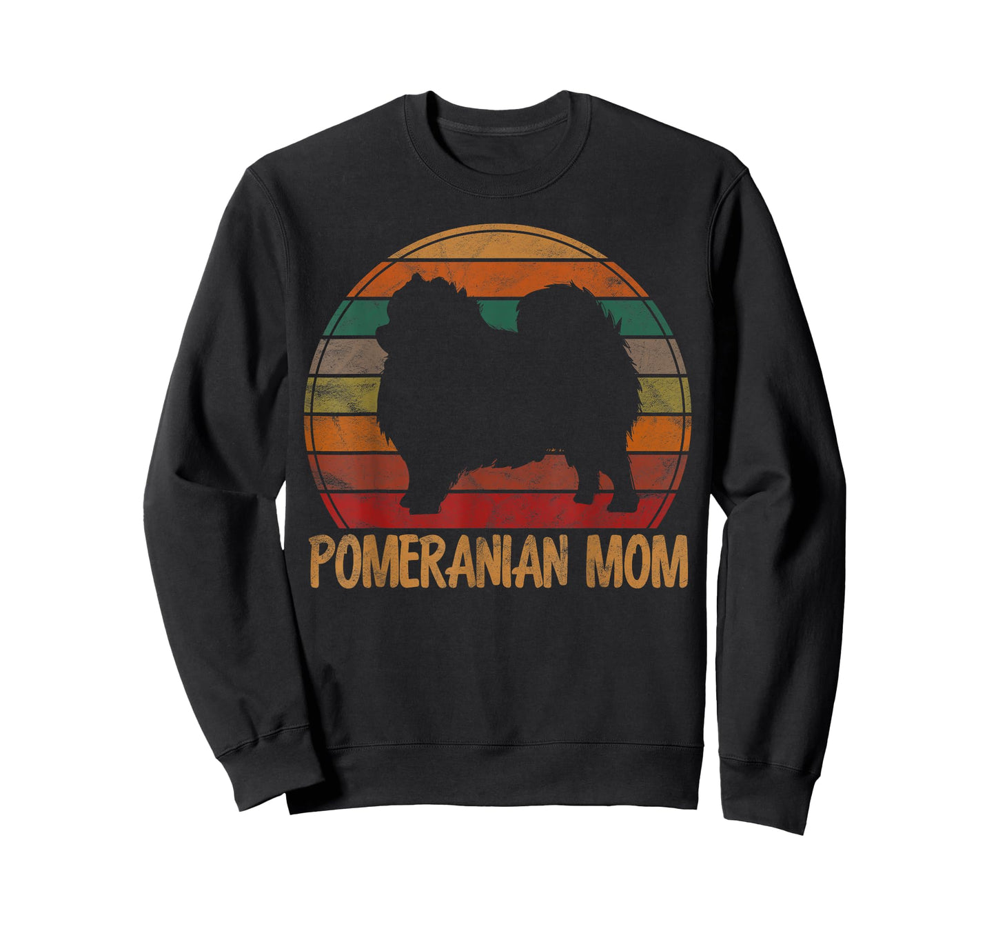 Retro Pomeranian Mom Pompom Dog Owner Mother Pet Mama T-Shirt