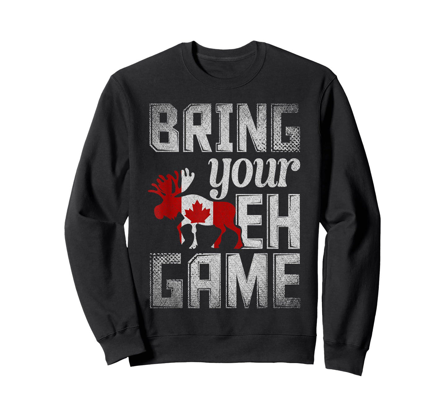 Funny Canadian Moose Maple Leaf Bring Your EH Game Canada T-Shirt