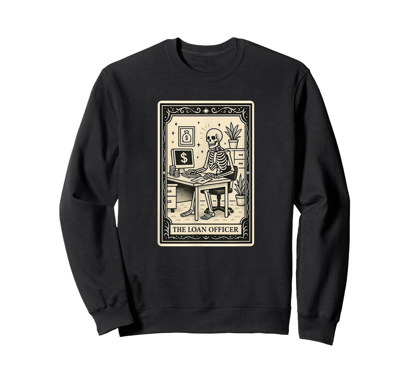 The Loan Officer Tarot Card - Spooky Gothic Auto Home Bank T-Shirt