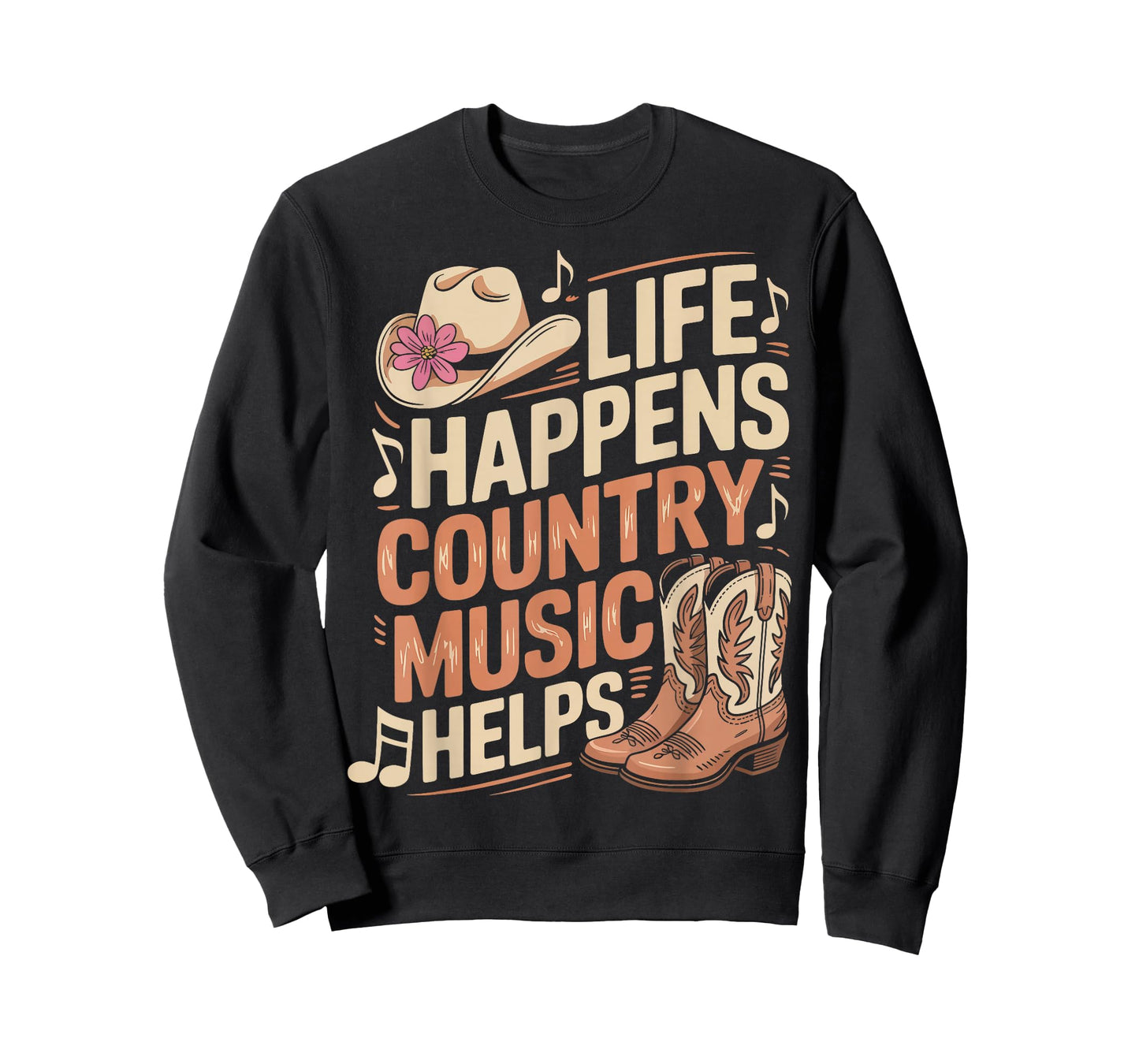 Life Happens Country Music Helps T-Shirt
