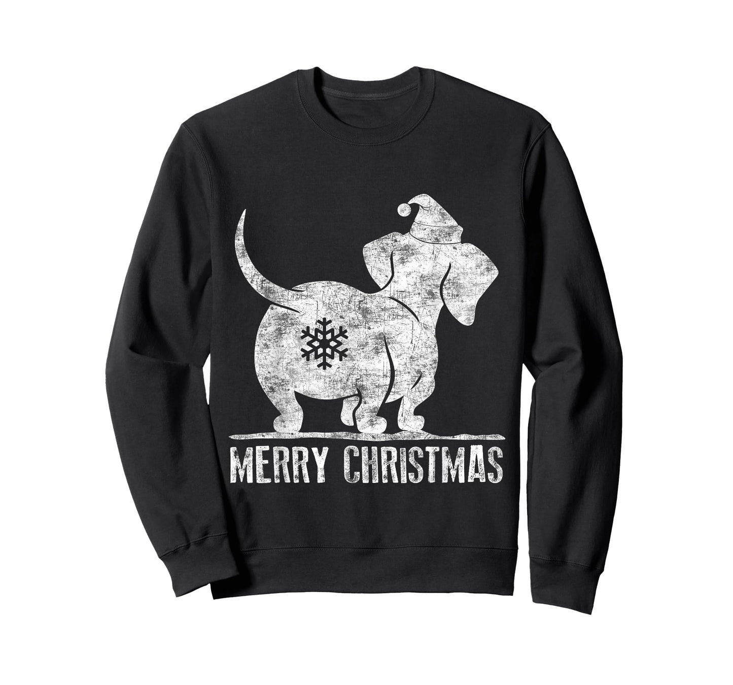 Funny Dachshund Ugly Christmas Shirt Weiner Dog Lovers Women T-Shirt