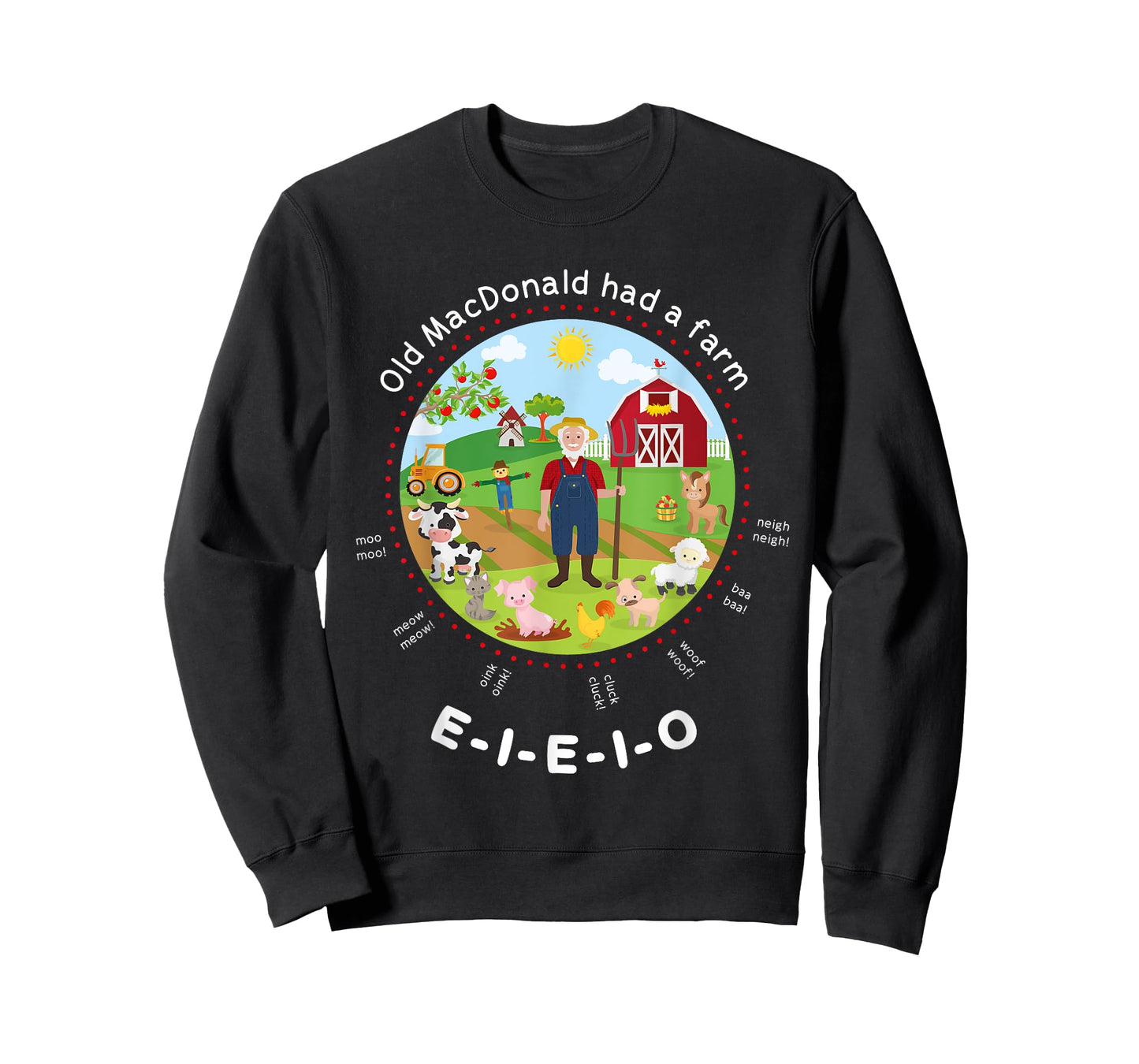 Old MacDonald had a farm English Nursery Rhyme Theme T-Shirt T-Shirt