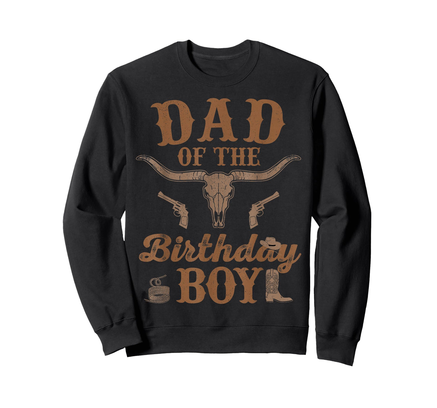 Dad of The Birthday Boy Western Rodeo Cowboy Family Matching T-Shirt