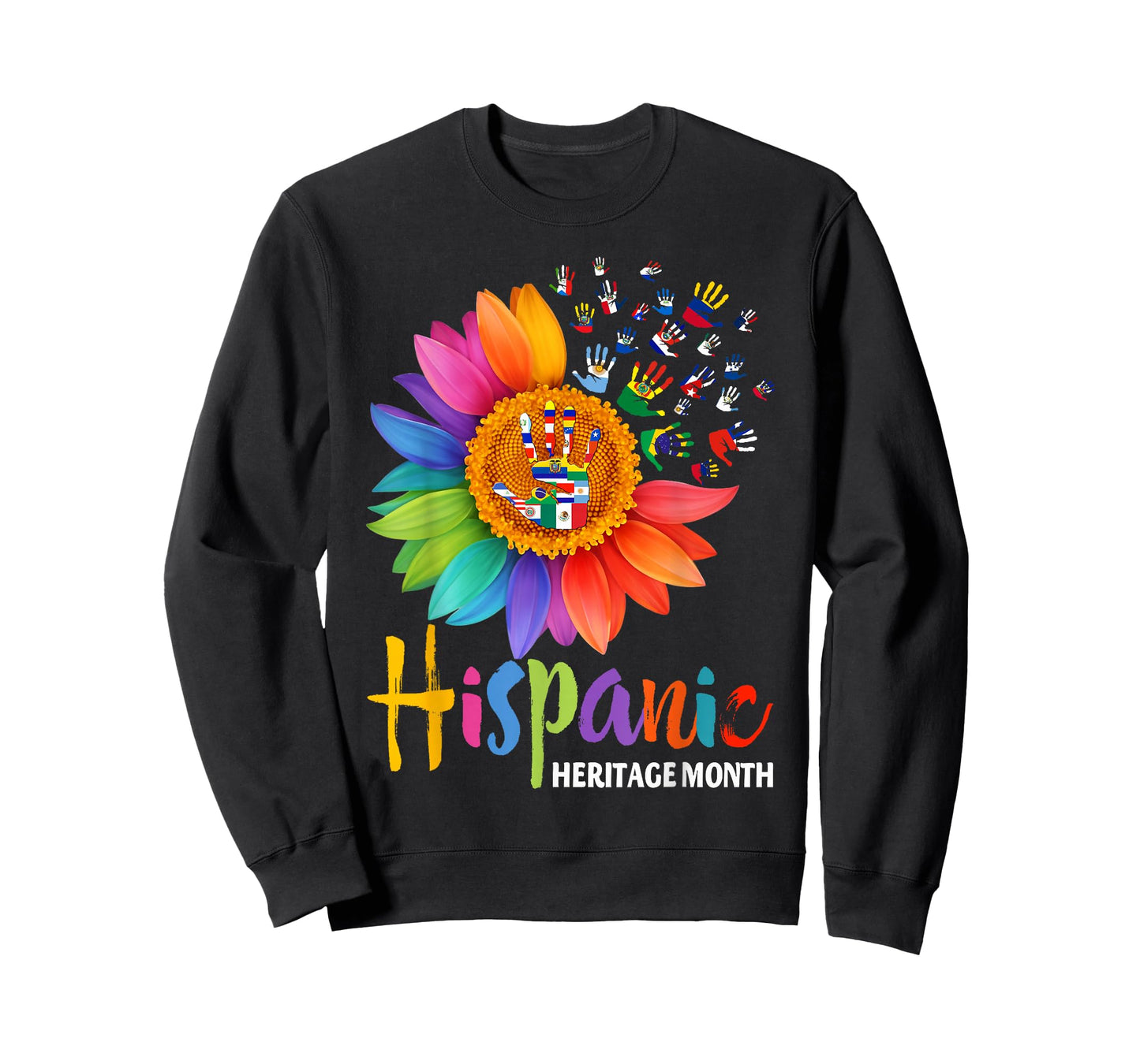 National Hispanic Heritage Month Sunflower All Countries T-Shirt