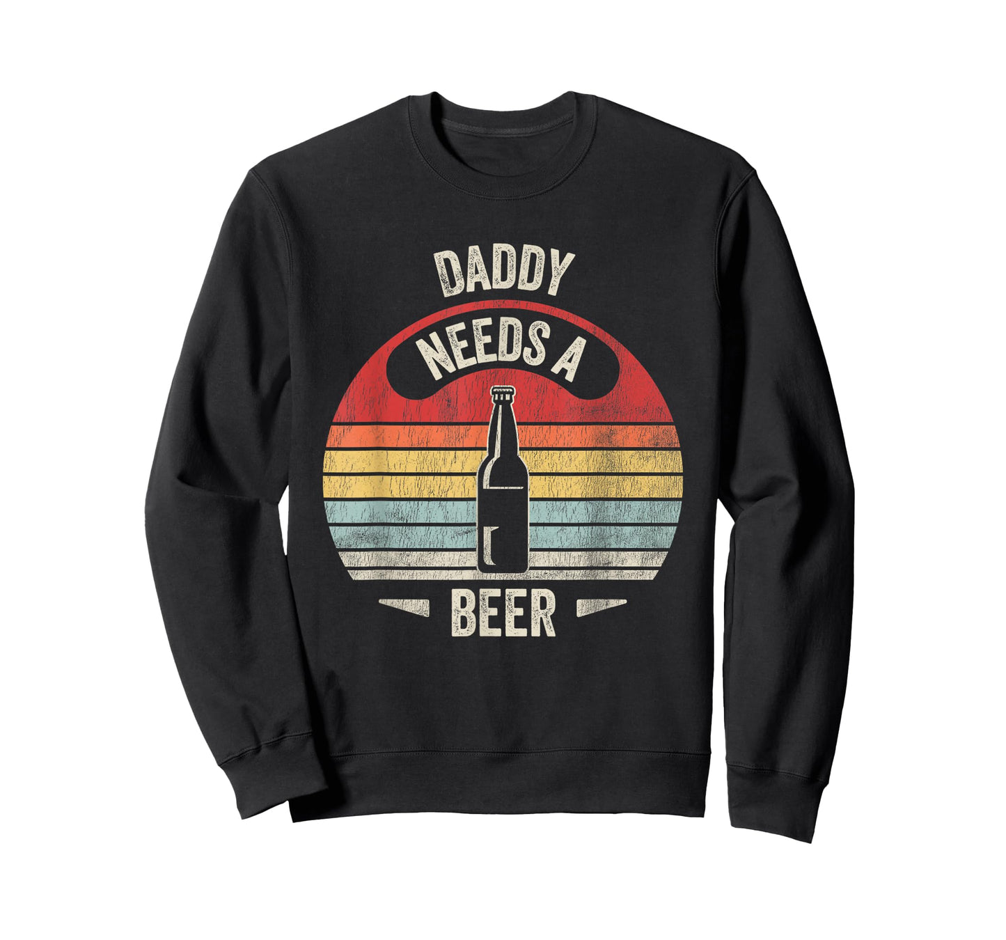 Daddy Needs A Beer Retro Bottle Humor T-Shirt