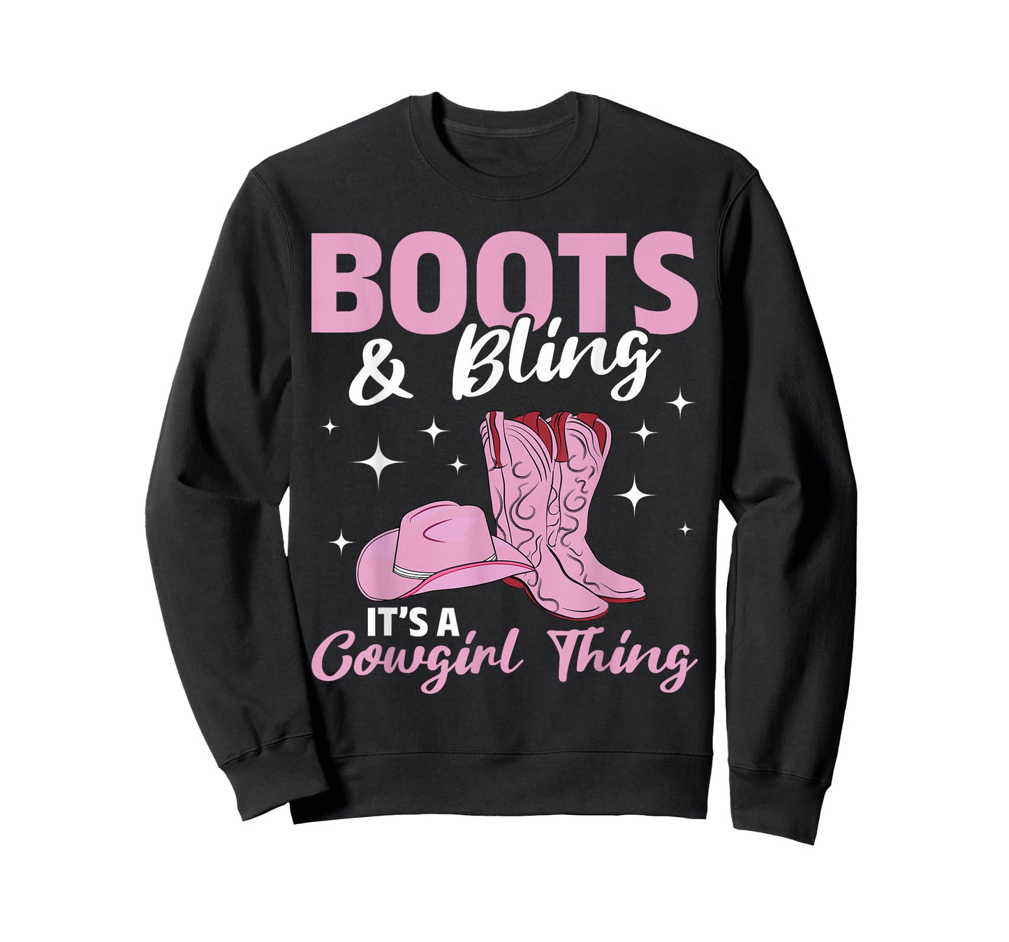 Rodeo Western Country Southern Cowgirl hat - Boots & Bling T-Shirt