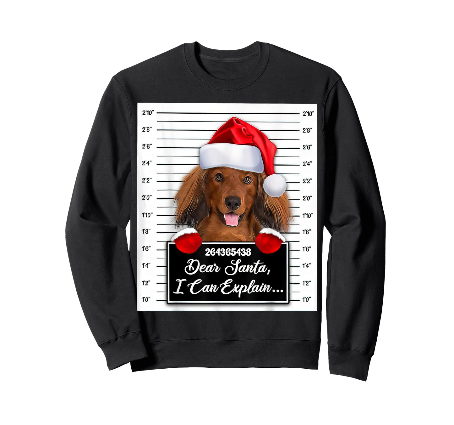 Dear Santa I Can Explain Funny Christmas Dachshund Xmas T-Shirt
