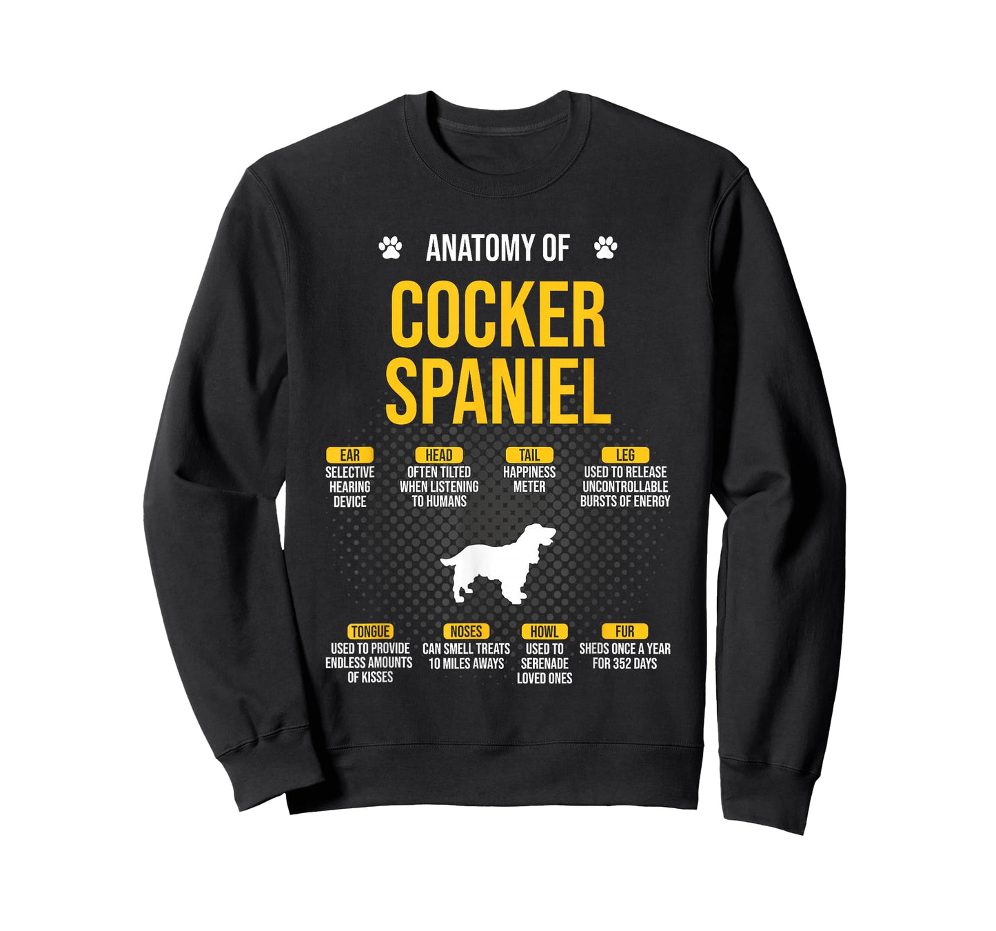 Anatomy Of Cocker Spaniel Dog Lover T-Shirt