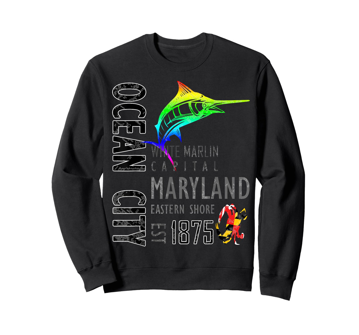 Ocean City Maryland White Marlin Capital Eastern Shore T-Shirt