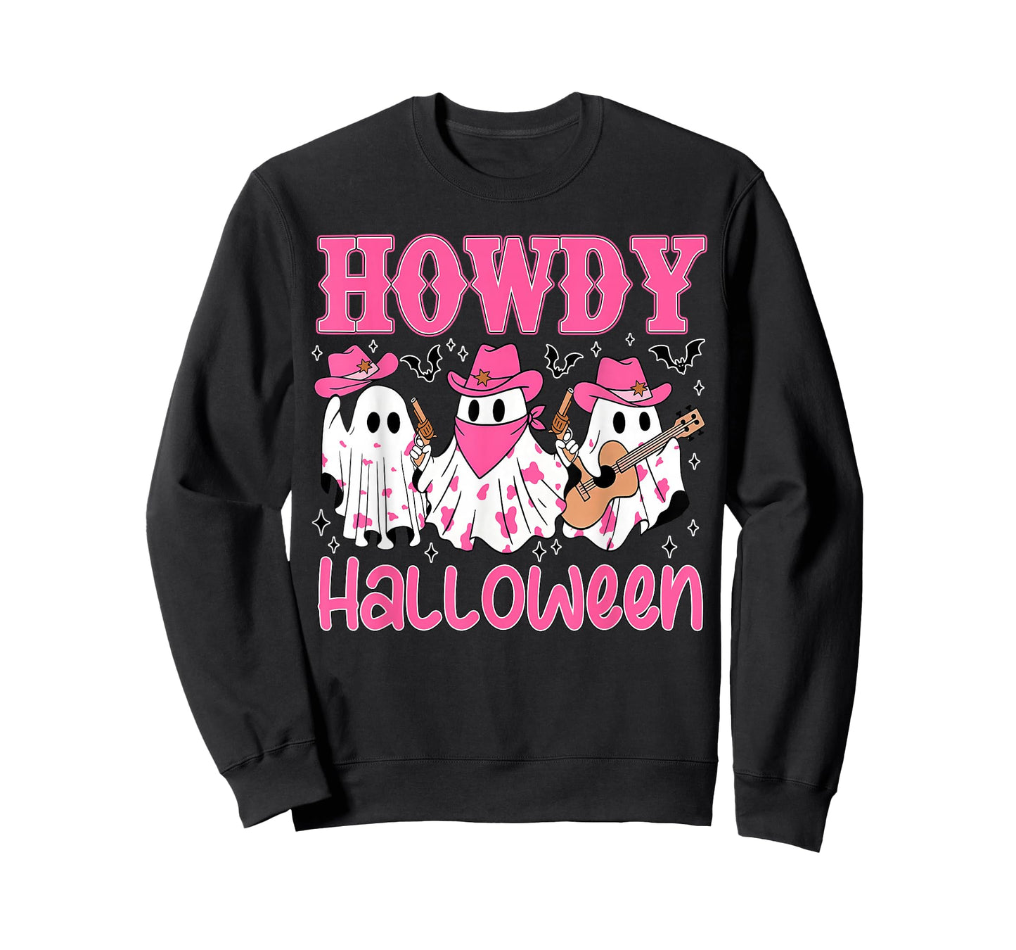 Boo Haw Retro Western Halloween Cowboy Ghost Howdy Men Kid T-Shirt