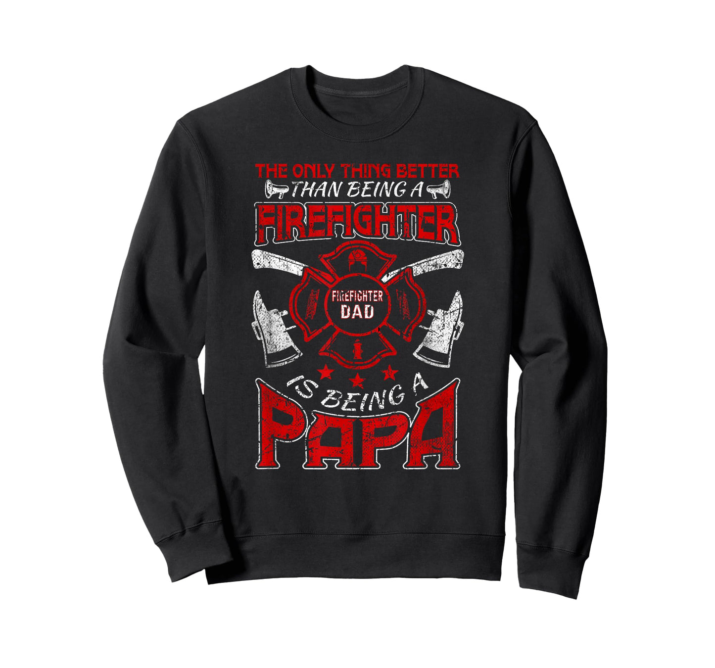 Firefighter Papa | Fire Fighter Dad for Fathers Day Fireman T-Shirt