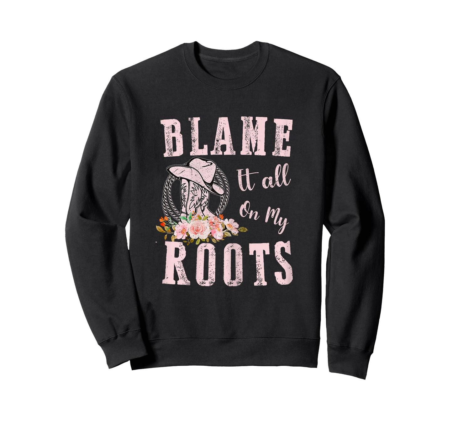 Pink Blame It All On My Roots - Country Music Lover Southern T-Shirt