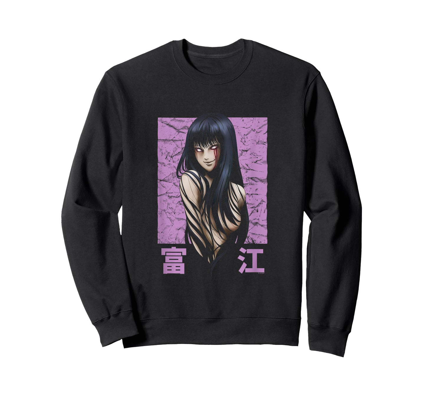 Junji Ito Tomie Purple Background T-Shirt