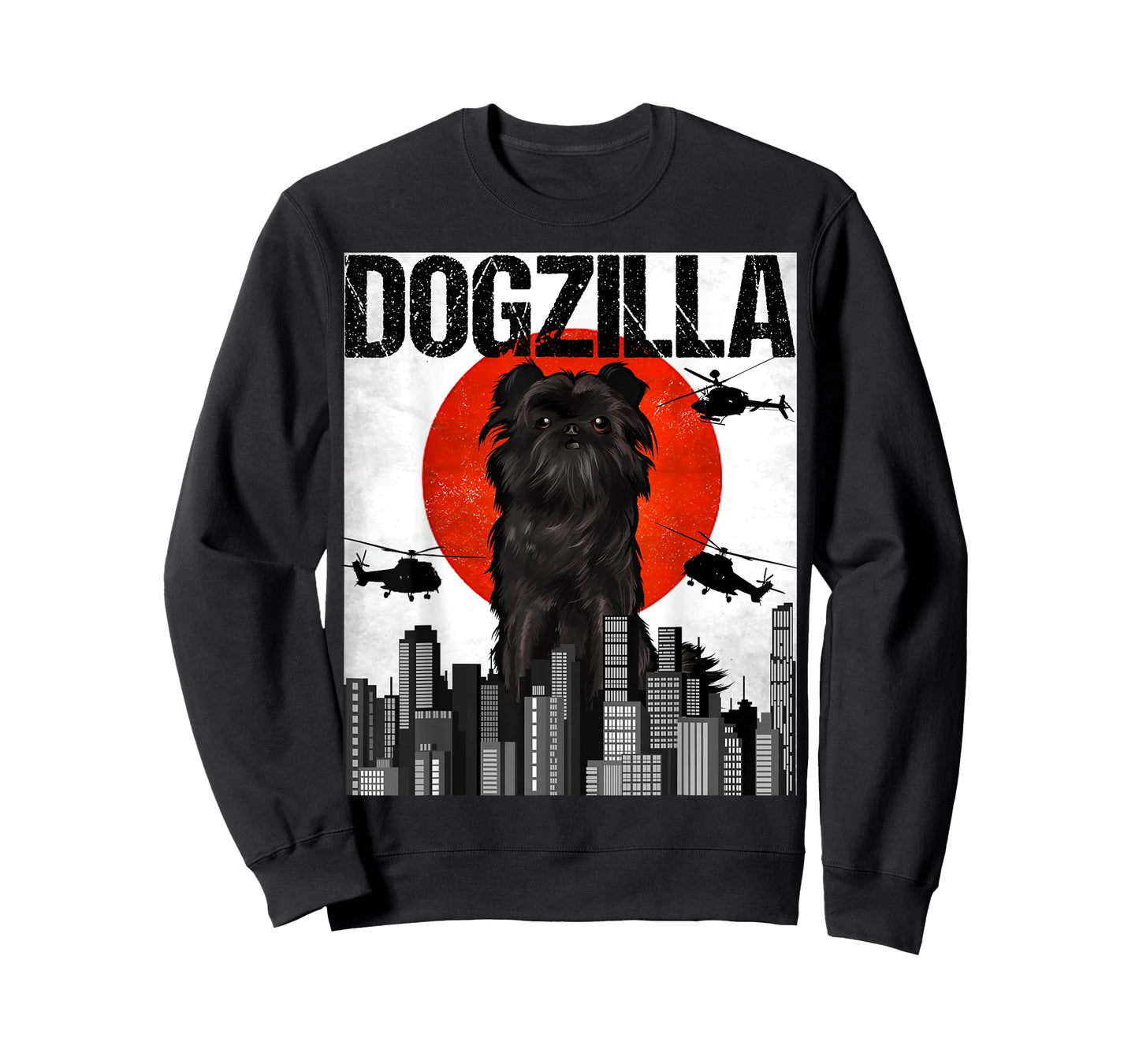 Funny Vintage Japanese Dogzilla Affenpinscher T-Shirt