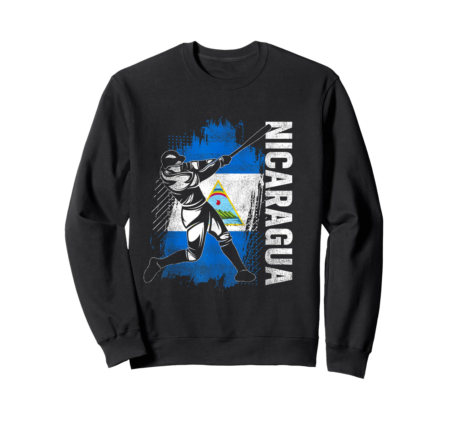 Nicaraguan Baseball Player Nicaragua Flag Baseball Fans T-Shirt
