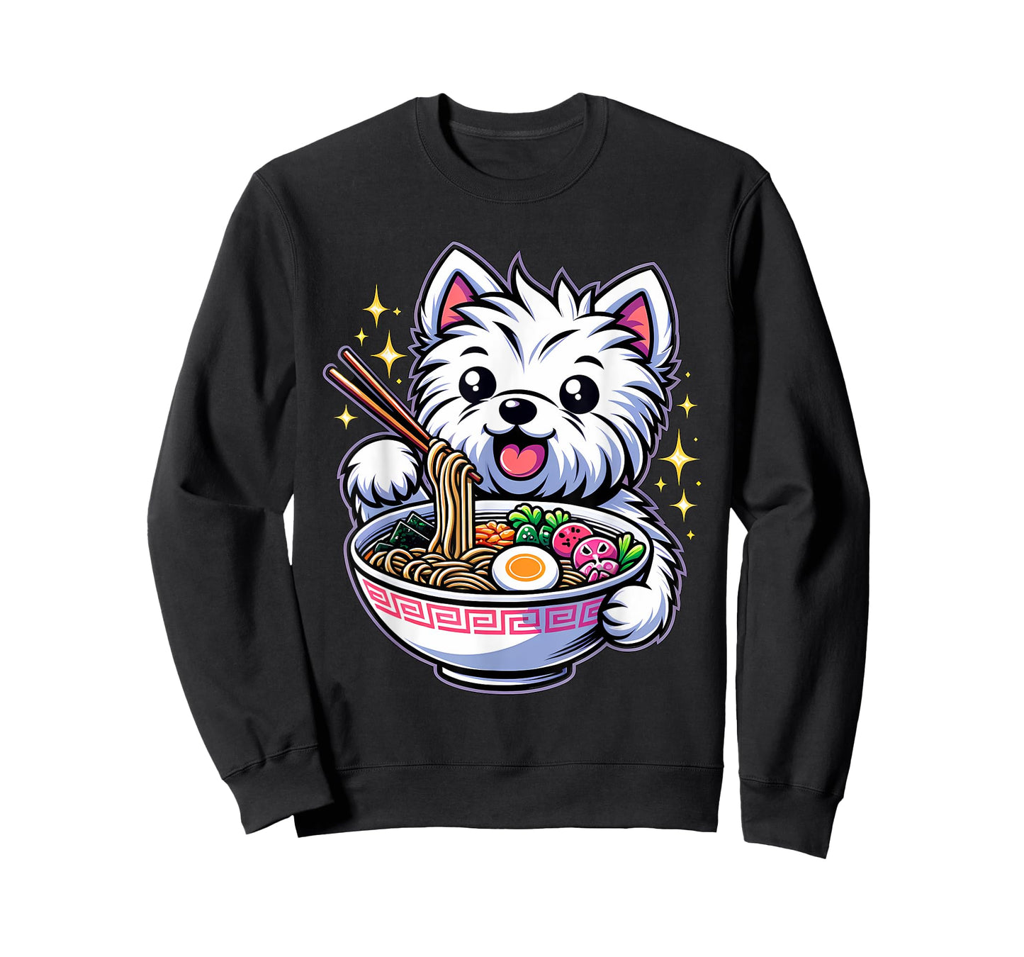 Kawaii Anime West Highland Terrier Dog Ramen T-Shirt