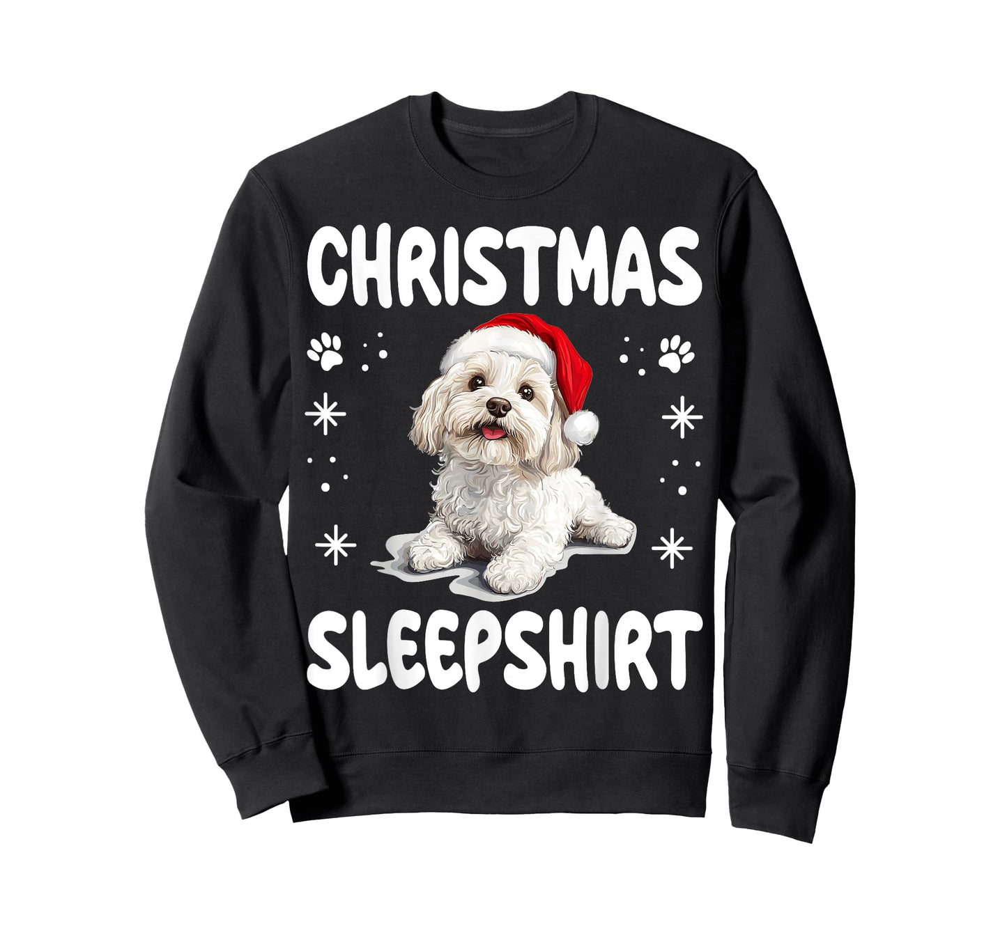 Bolognese dog Dog Nightgown Pajama Christmas Sleepshirt T-Shirt