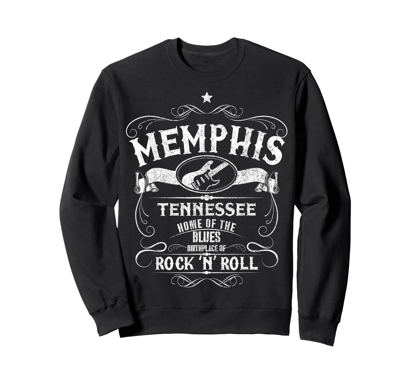 Memphis Tennessee Blues Country Music Guitar Vintage Gift T-Shirt