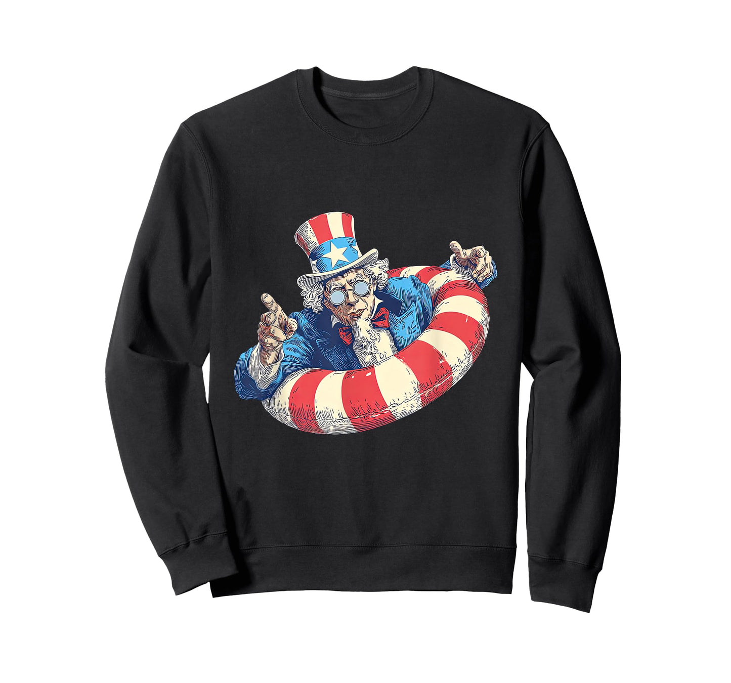 Patriotic Look with Uncle and Pool Ring T-Shirt
