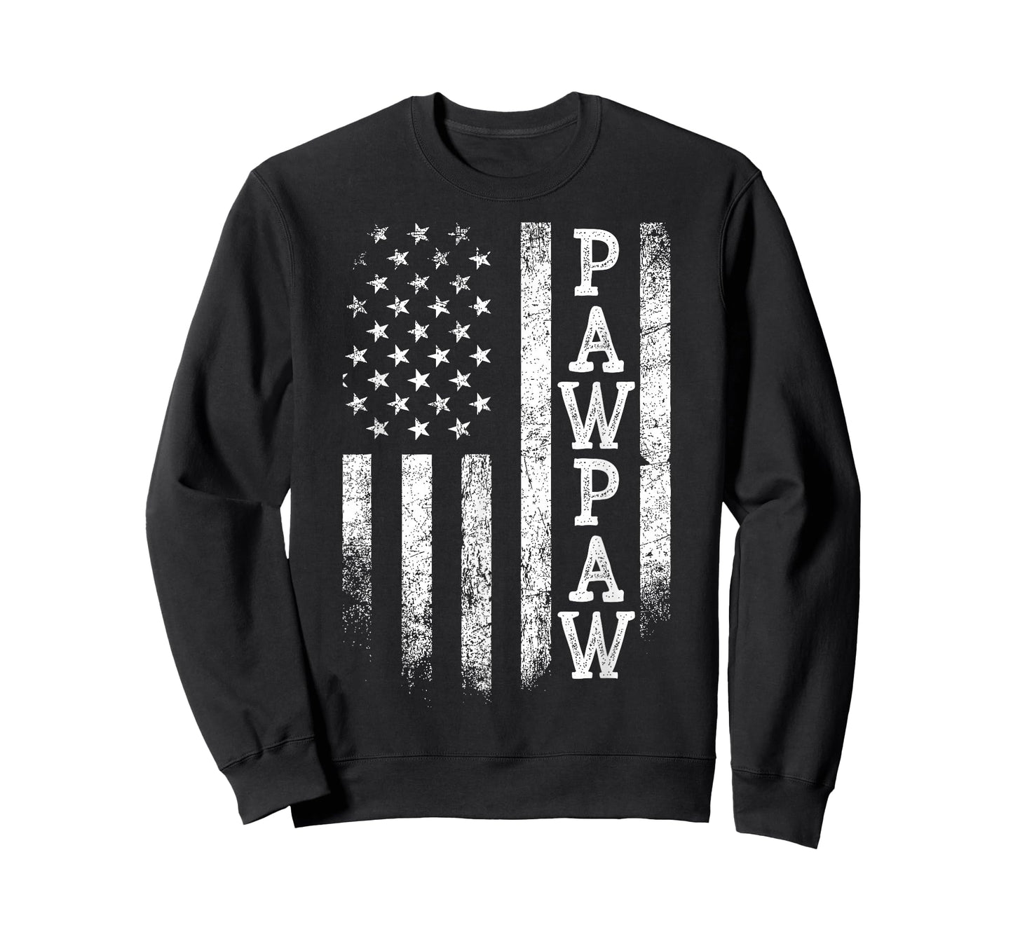 Distressed Pawpaw American Flag Patriotic Father's Day T-Shirt