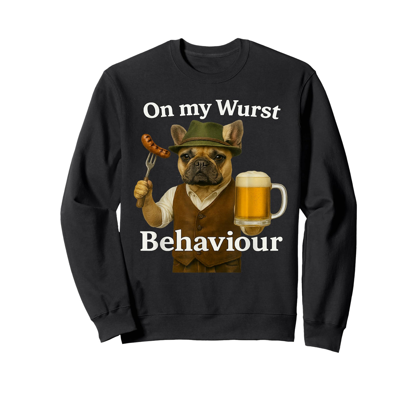 Oktoberfest On My Wurst Behavior Man Dog T-Shirt