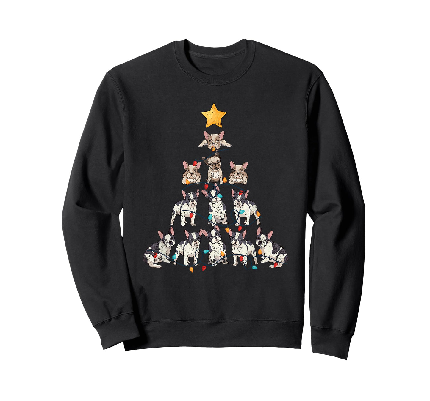 French Bulldog Christmas Tree Frenchie Dog Xmas PJs Pajamas T-Shirt