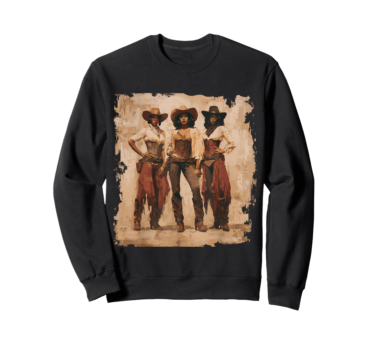 Vintage Black African American Cowgirl Western Country Rodeo T-Shirt