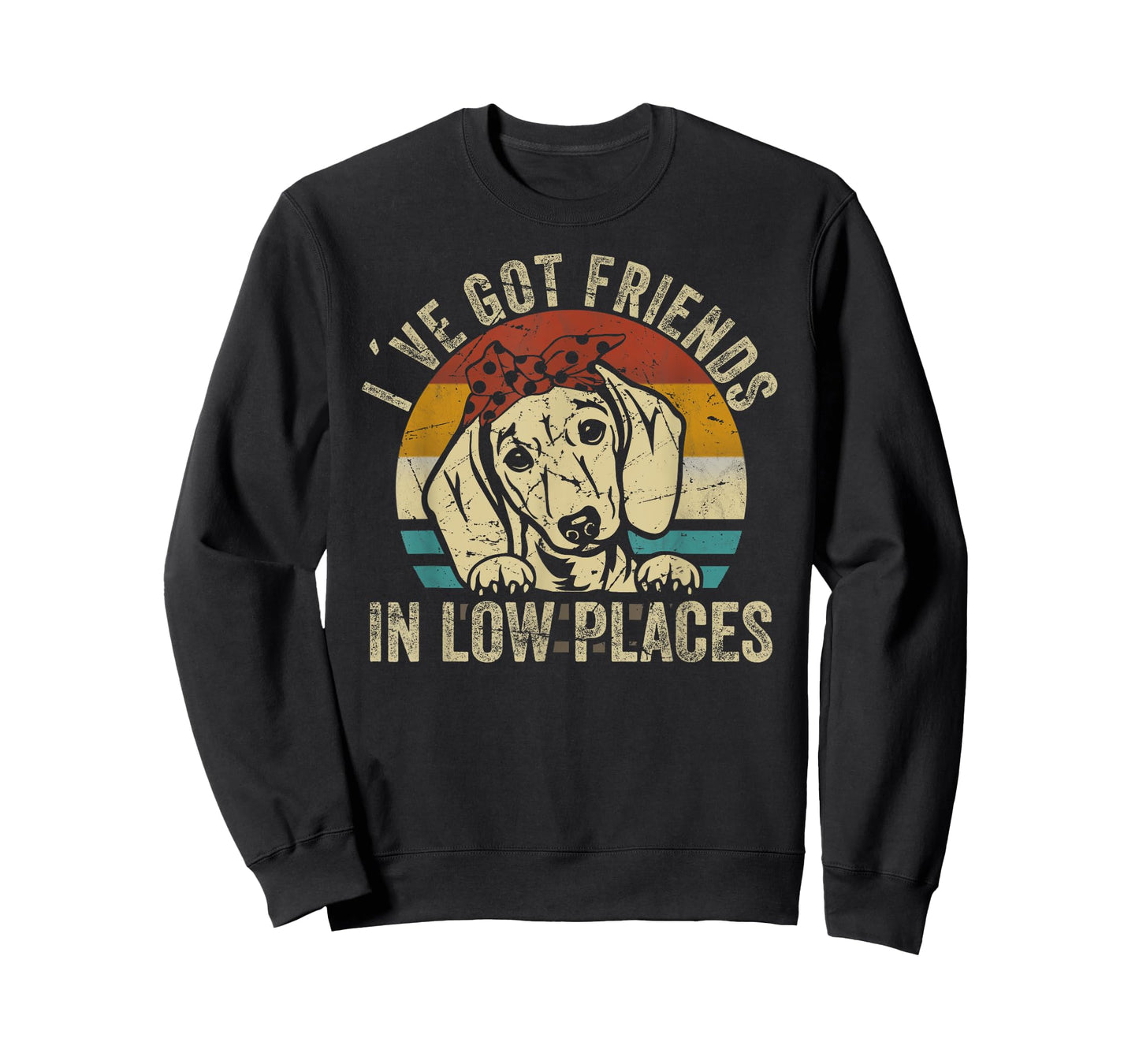 I've Got Friends In Low Places funny Dachshund Wiener Dog T-Shirt