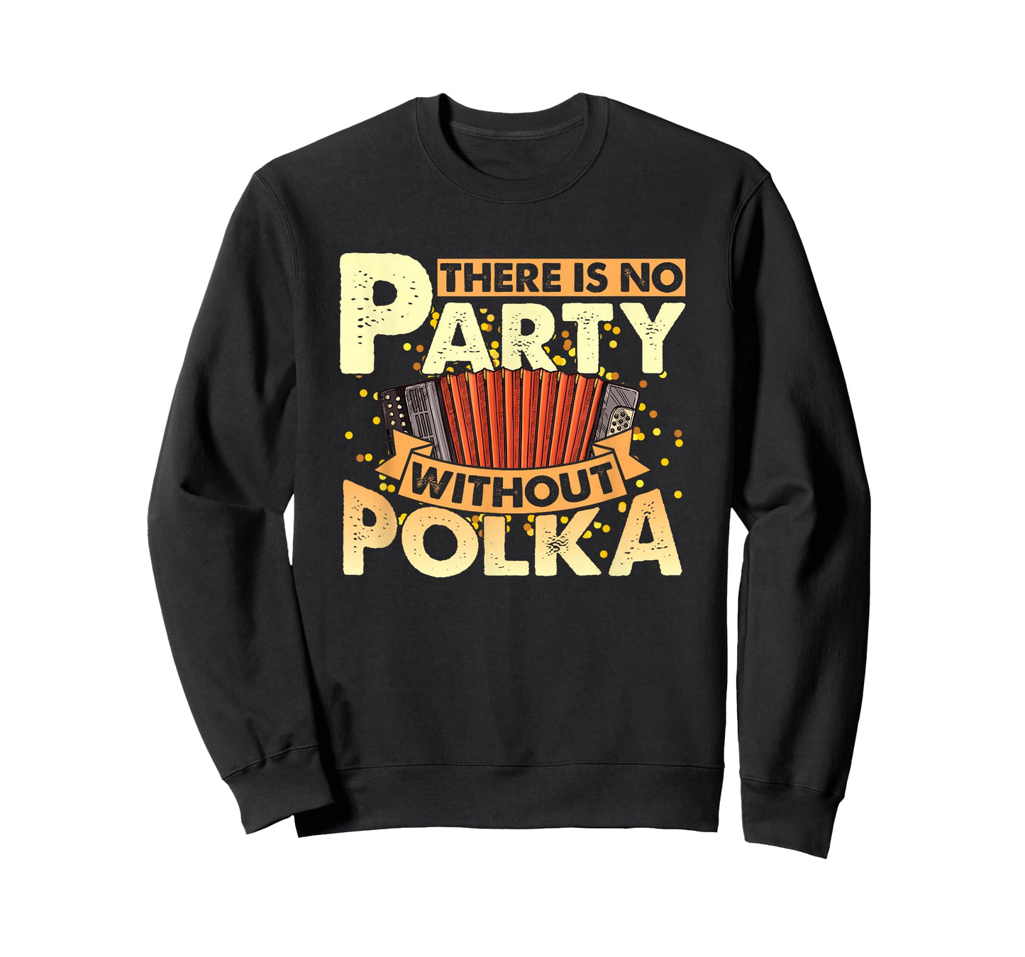 Funny Polka Party Accordion Player Polka Dance Polka Music T-Shirt, Small, Black