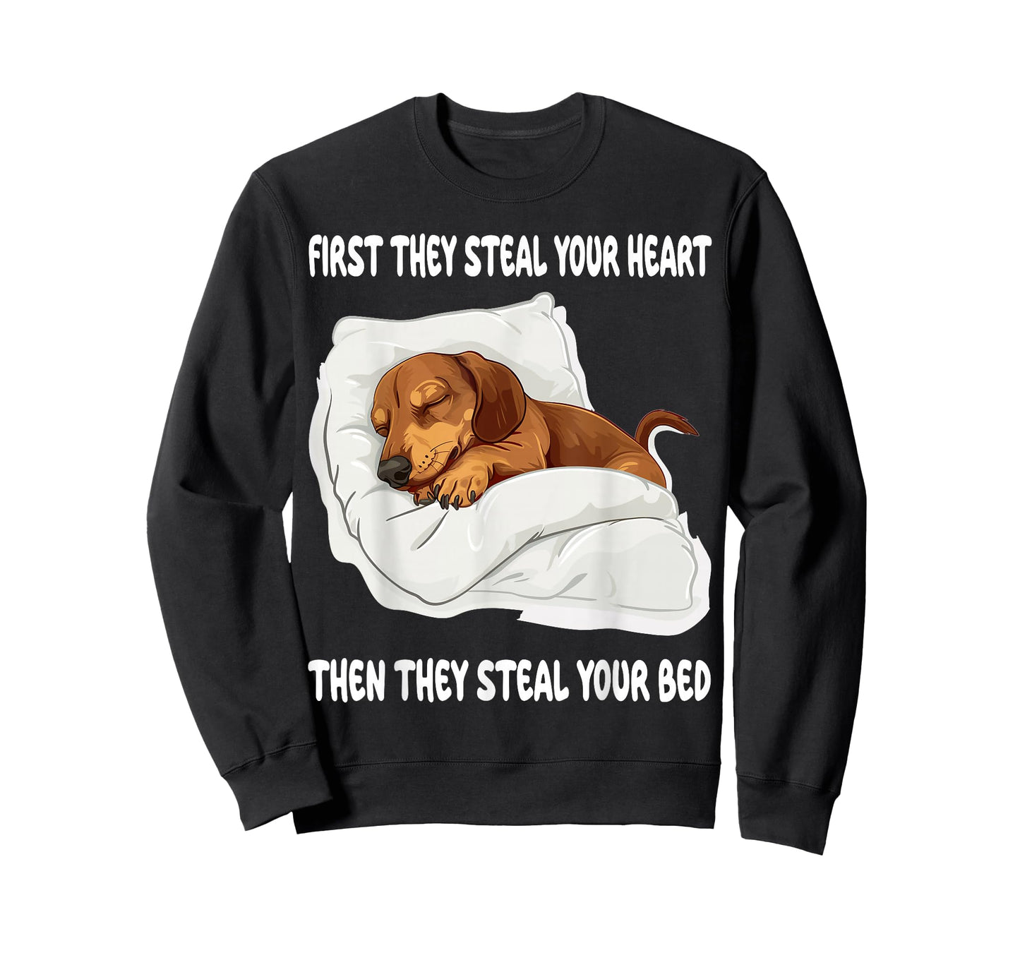 Dachshund Wiener Doxie Sleeping Pajamas Nightgown T-Shirt