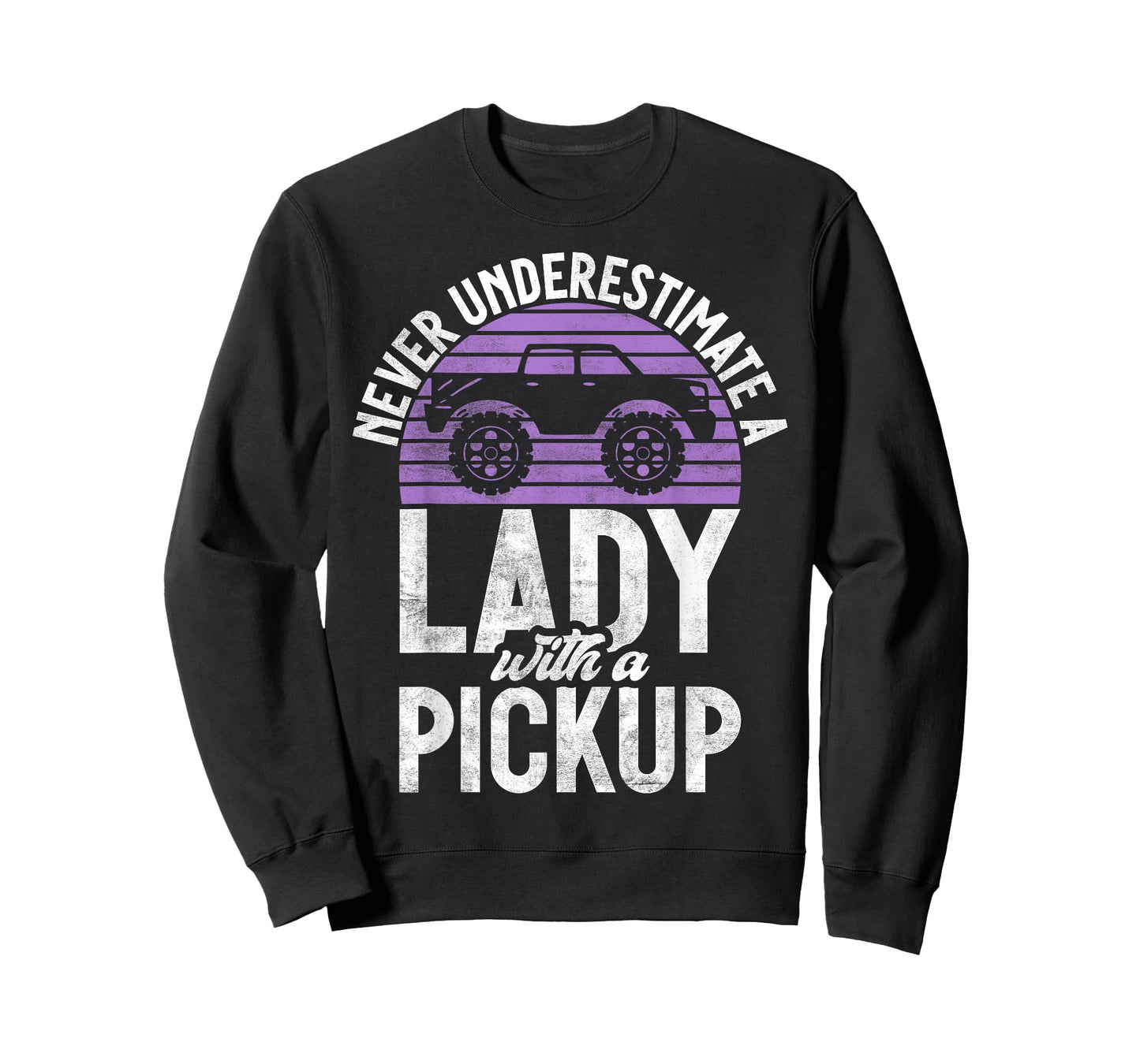 Never underestimate a Lady with a Pickup Truck T-Shirt