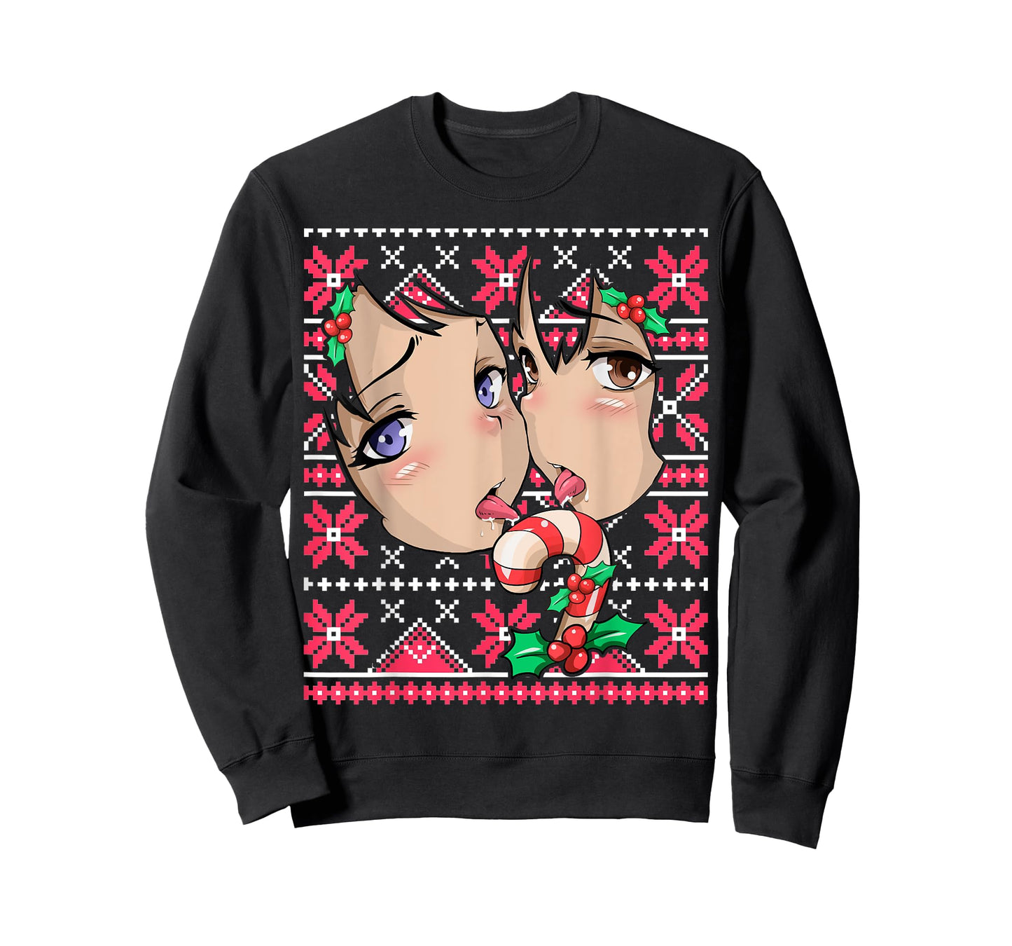 Ugly Christmas Otaku Ahegao Ecchi Etchi Lewd Hentai Kawaii T-Shirt