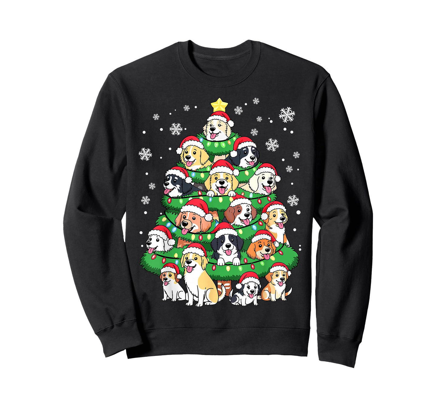 Christmas Puppy Tree Xmas Dog T-Shirt