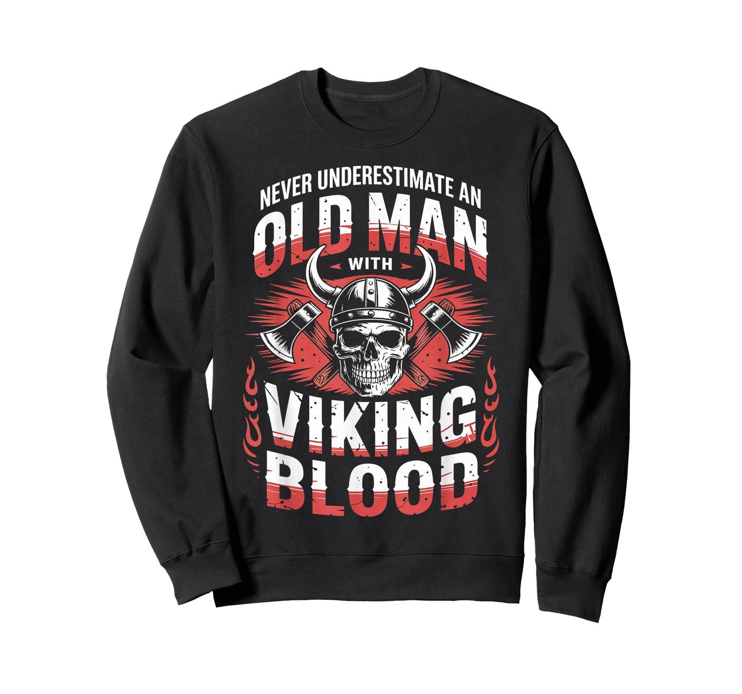 Old Man With Viking Norse Mythology Valhalla Warrior Viking T-Shirt