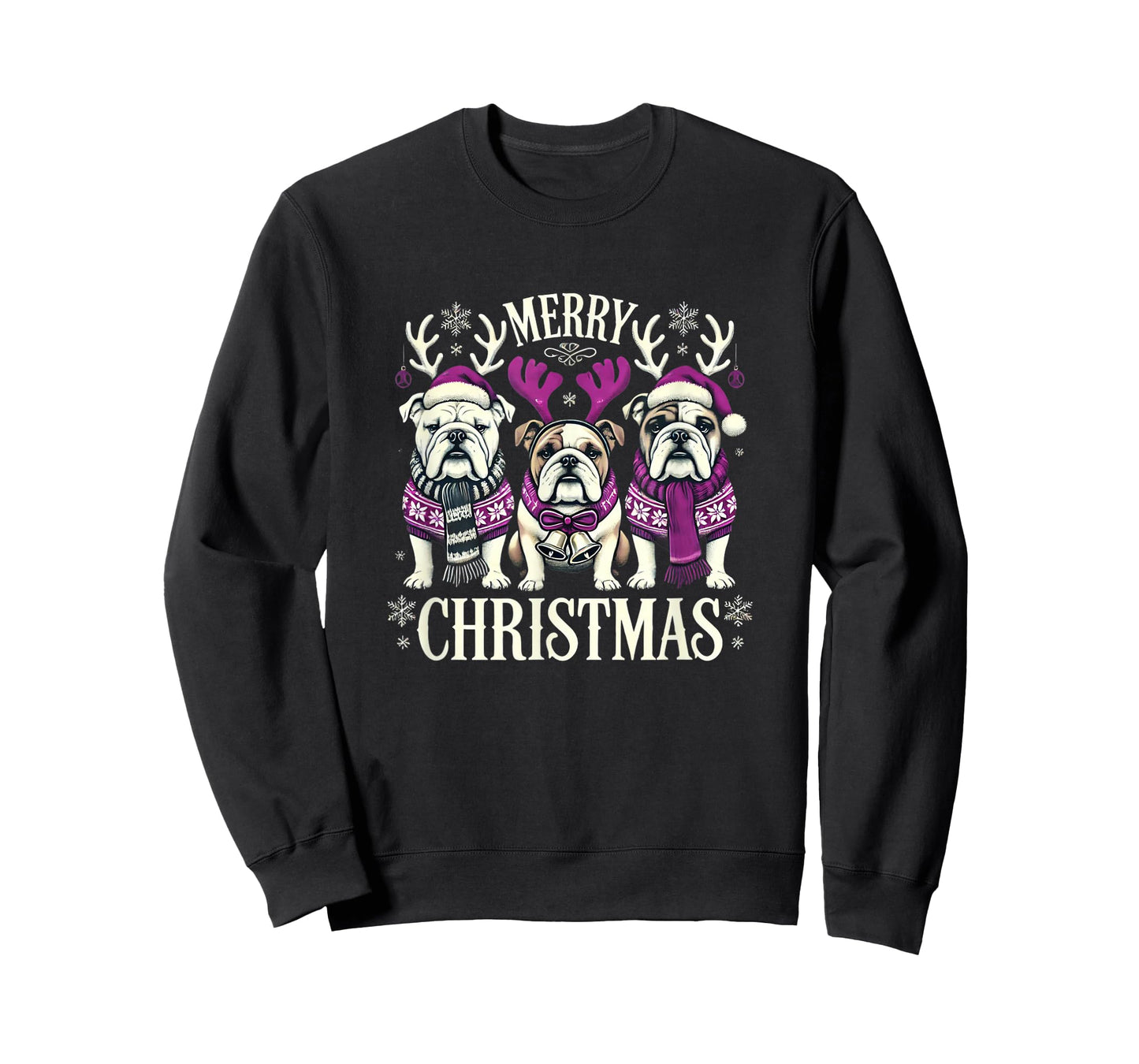 Christmas English Bulldog Mom English Bulldog Christmas T-Shirt