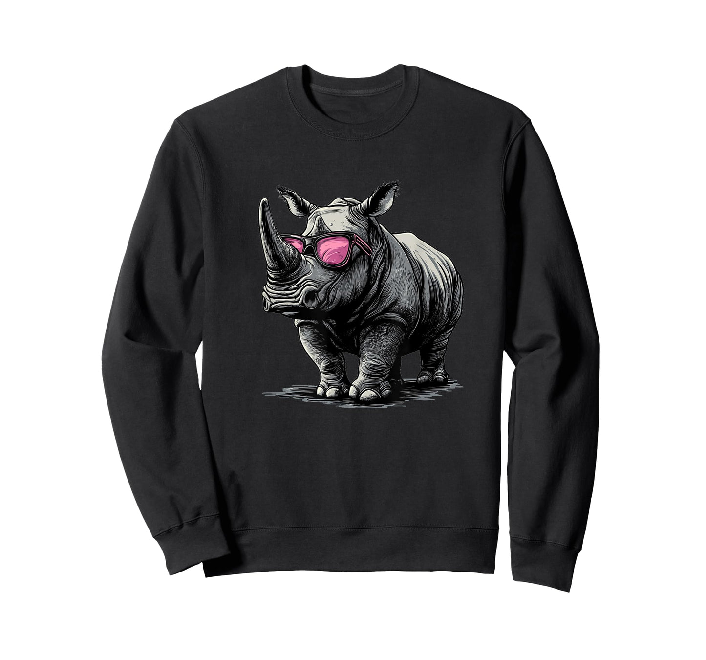 Funny Rhino Showing Off His Sunglasses for Man and Woman T-Shirt