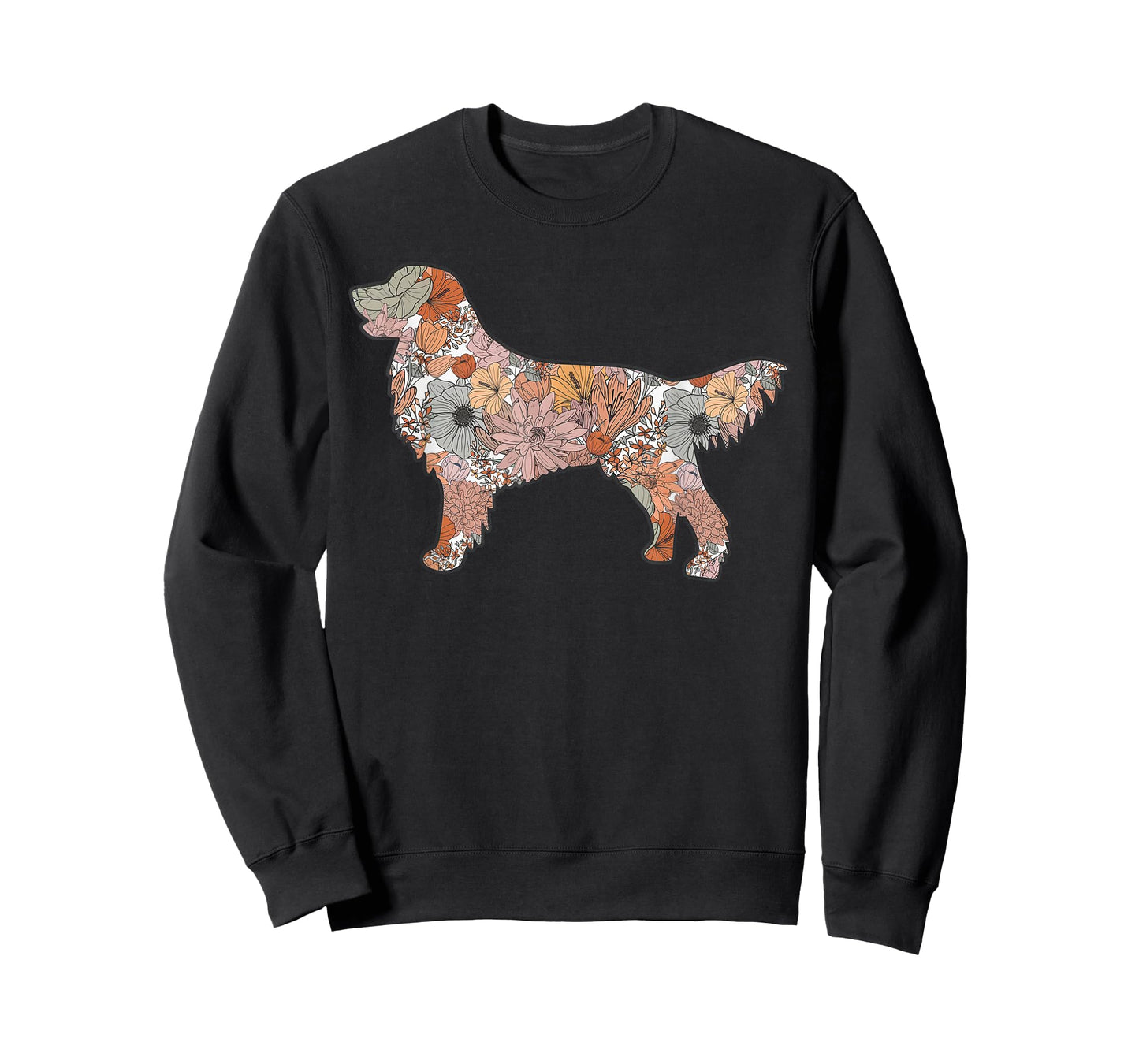 Wildflower Golden Retriever, Cute Mother's Day Golden Mom T-Shirt